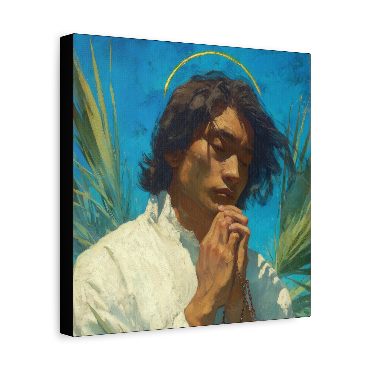 Saint Lorenzo Ruiz - Multiple Sizes - Catholic Home art - Museum Wrapped Canvas - Sanctified Souls Print - Catholic Martyr Art