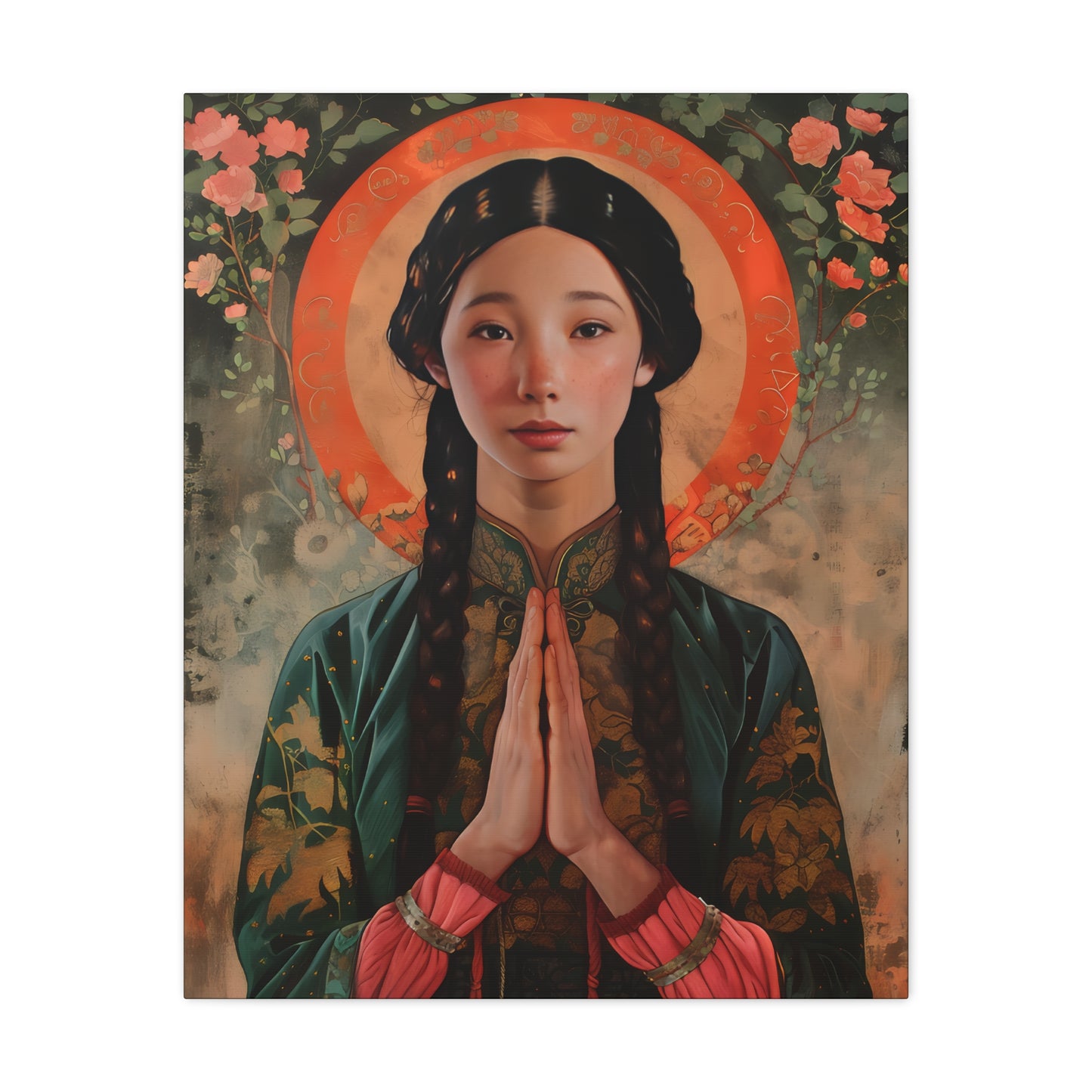 Saint Anna Wang - Museum Wrapped Canvas - Sanctified Souls Print - Art for your Home - Religious Art -  Martyr of China