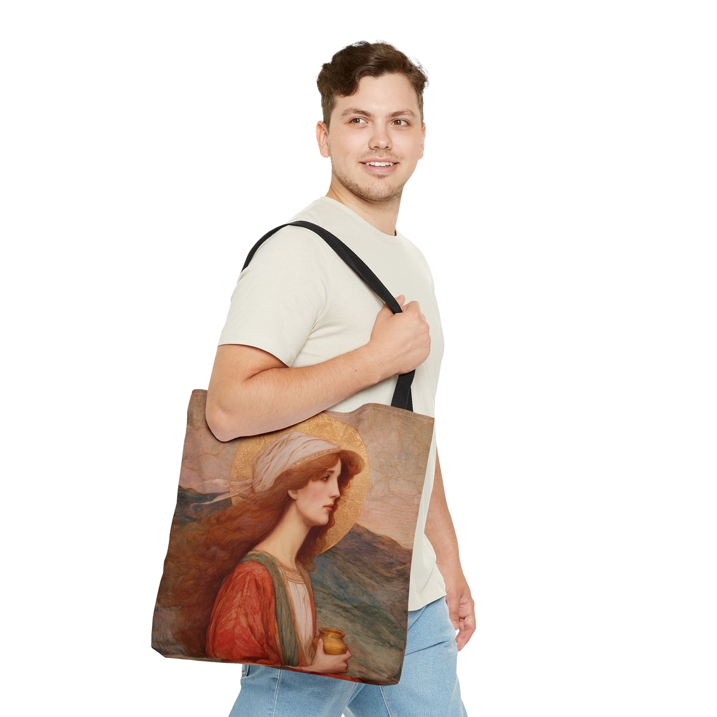 Saint Joanna - Tote Bag - Large Medium Small Faith Art Bag - Catholic Faith Purse