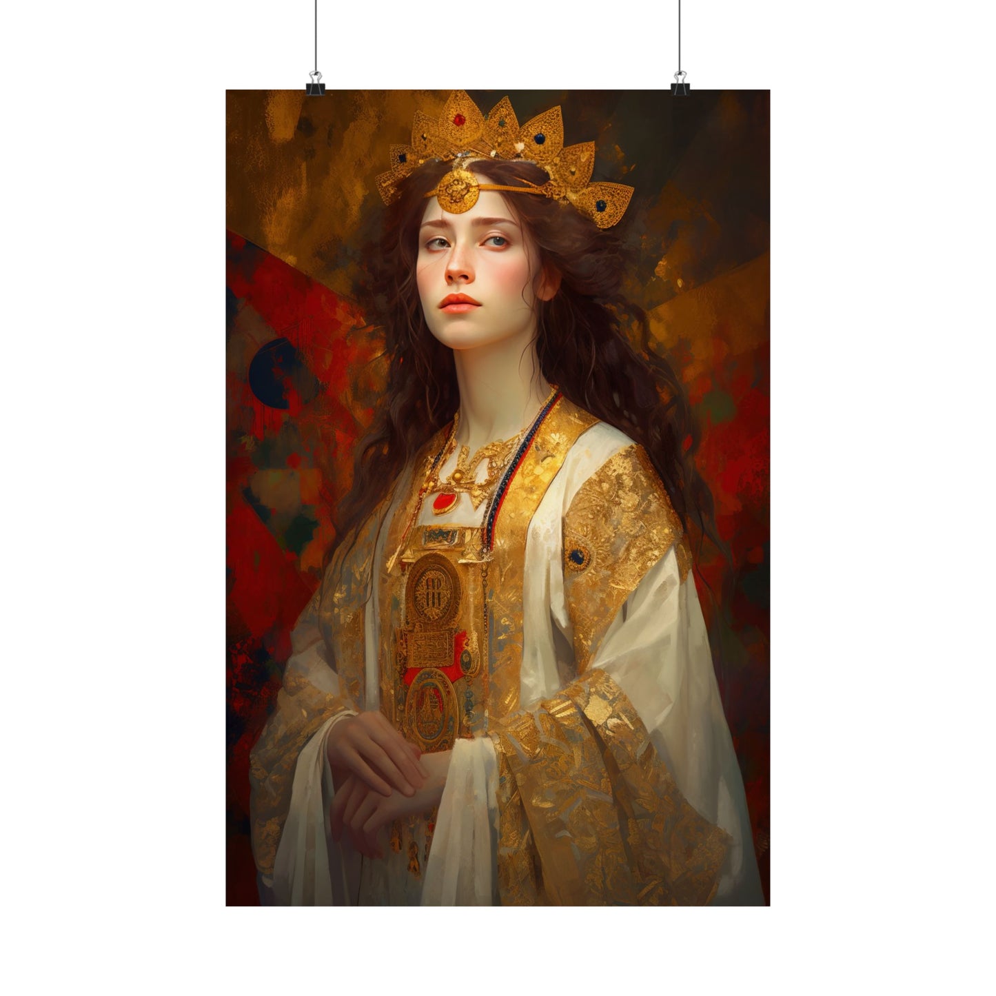 Saint Barbara - Sanctified Souls Print - Multiple Sizes - Premium Matte Vertical Posters