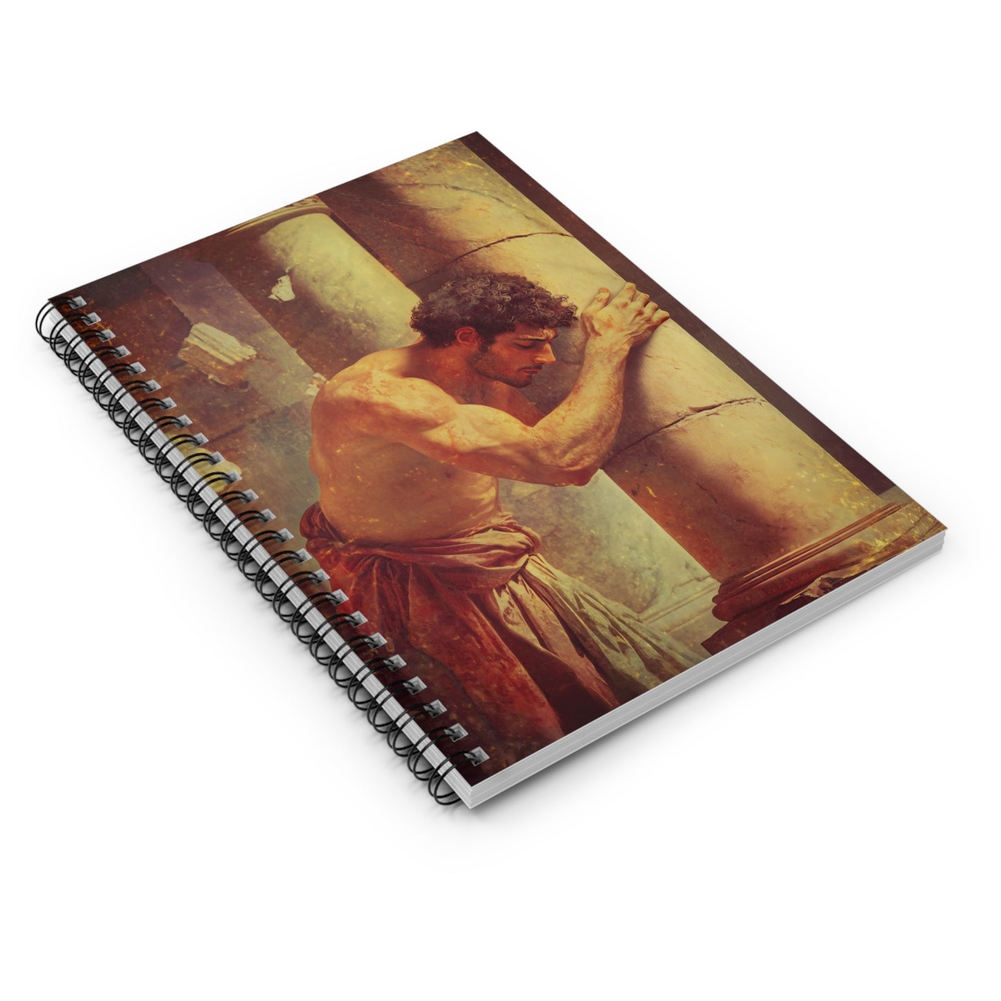 Samson - Sanctified Souls Art - Religious Based Notebook - Spiral Notebook - Ruled Line