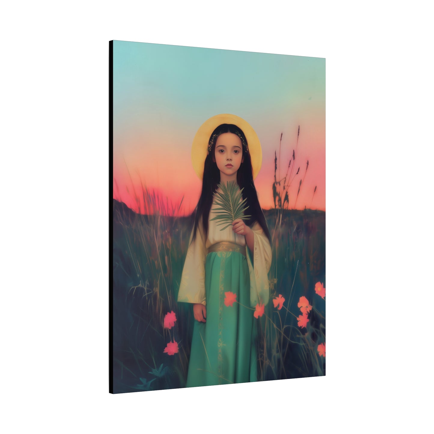 Saint Charity - Multiple Sizes - Catholic Home art - Museum Wrapped Canvas - Sanctified Souls Print - Martyr Saint
