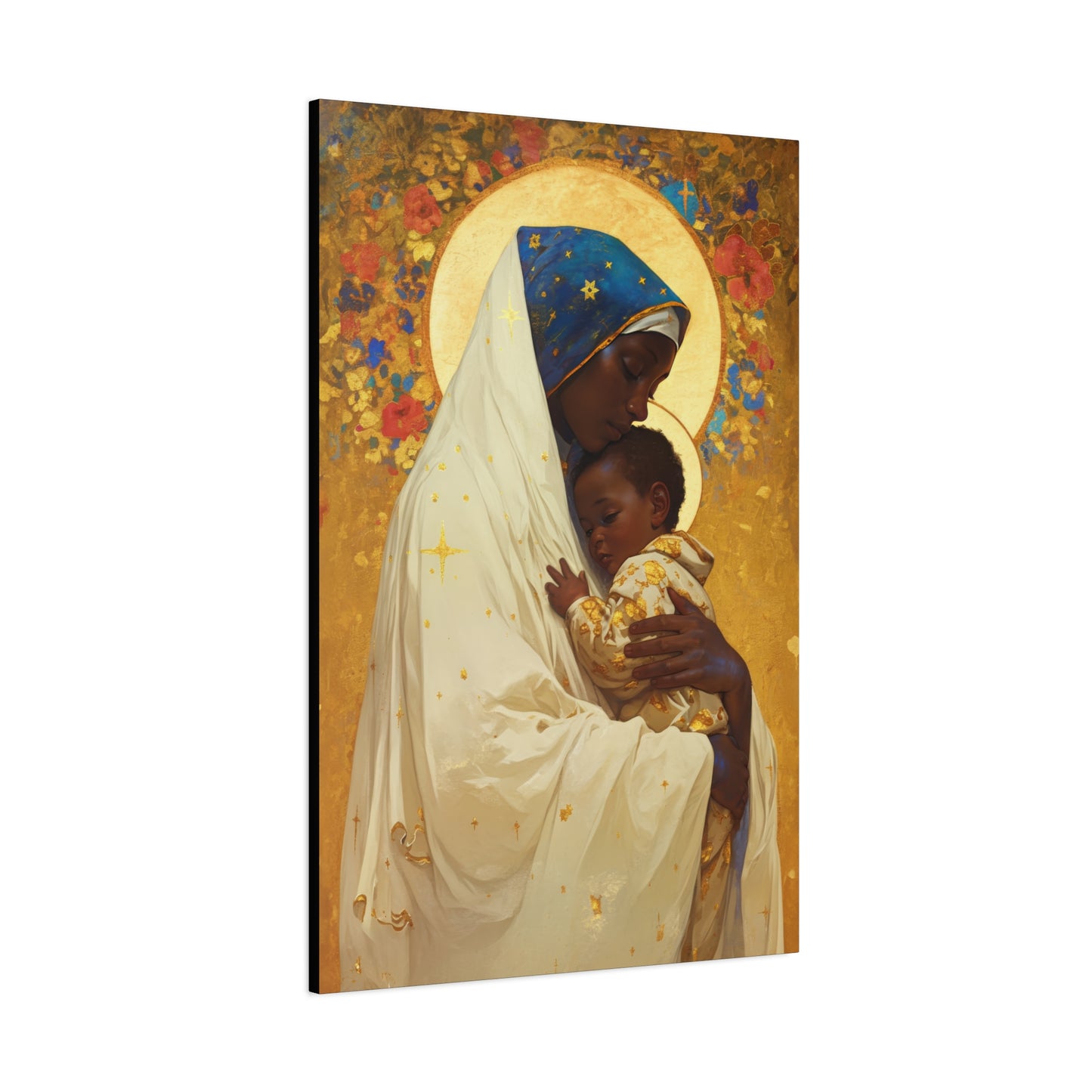 Queen of Peace and Love- Our Lady of Kibeho's Message - Museum Wrapped Canvas - Print - Religious Art for your Home - Christian print