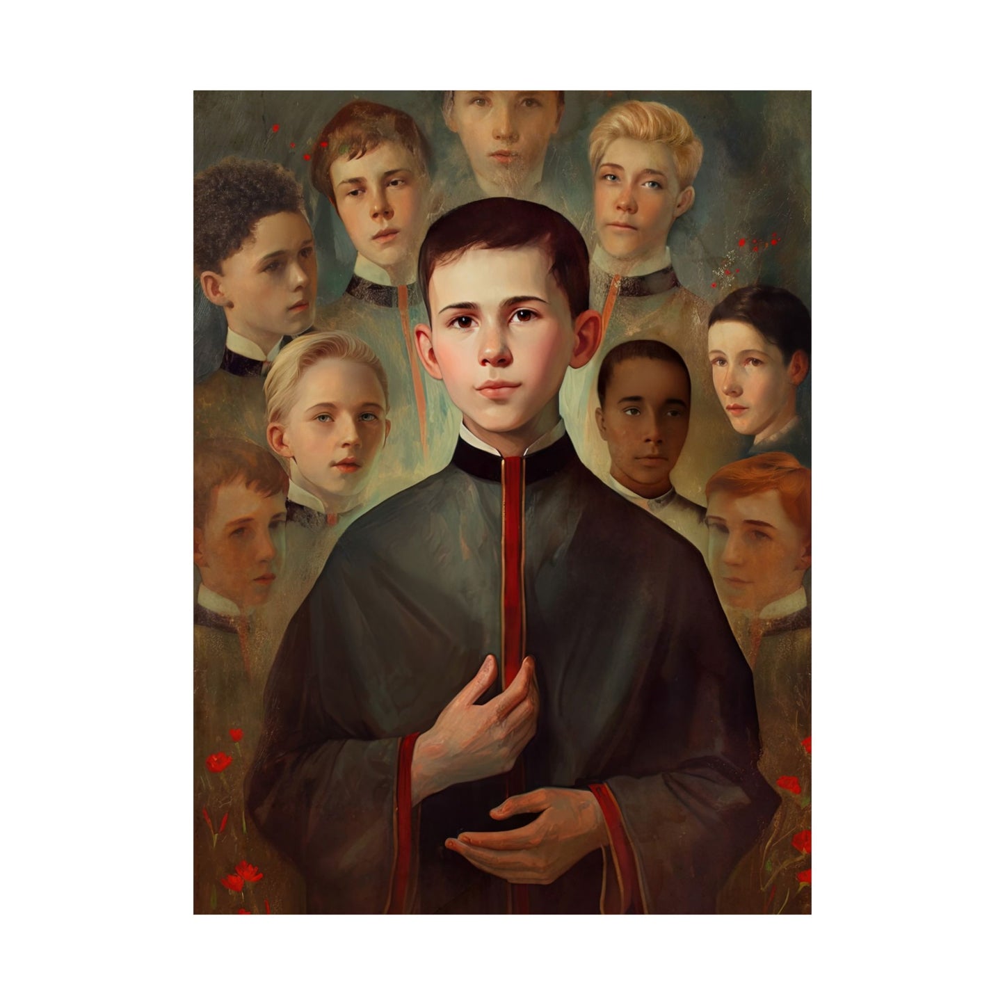 Saint John Berchmans - Sanctified Souls Print - Multiple Sizes - Premium Matte Vertical Posters