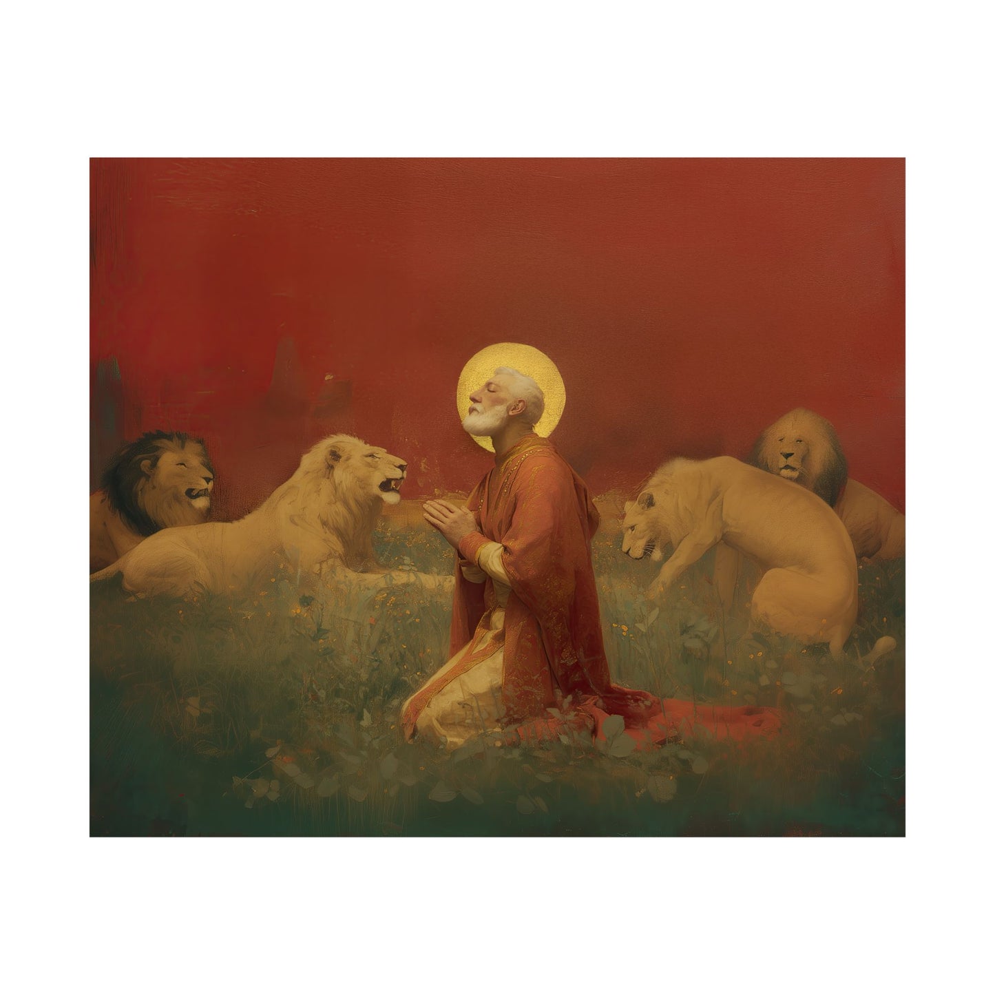 Saint Ignatius of Antioch - Sanctified Souls Print - Multiple Sizes - Premium Posters - Catholic Art - Christian Home Decor Artwork