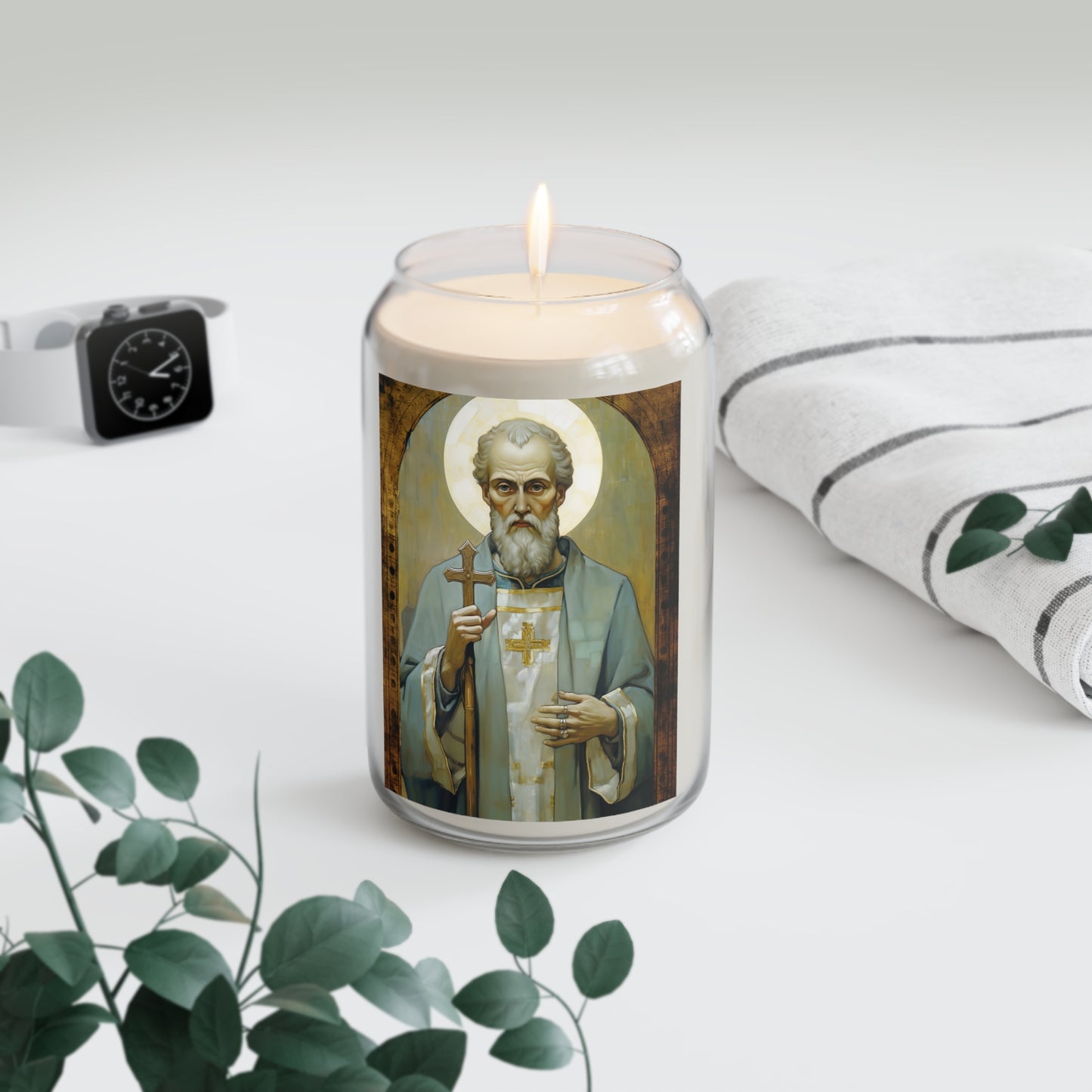 Saint Peter Chrysologus - Scented Prayer Candle, 13.75oz - Tall Size - Religious Prayer Candle - Catholic Art