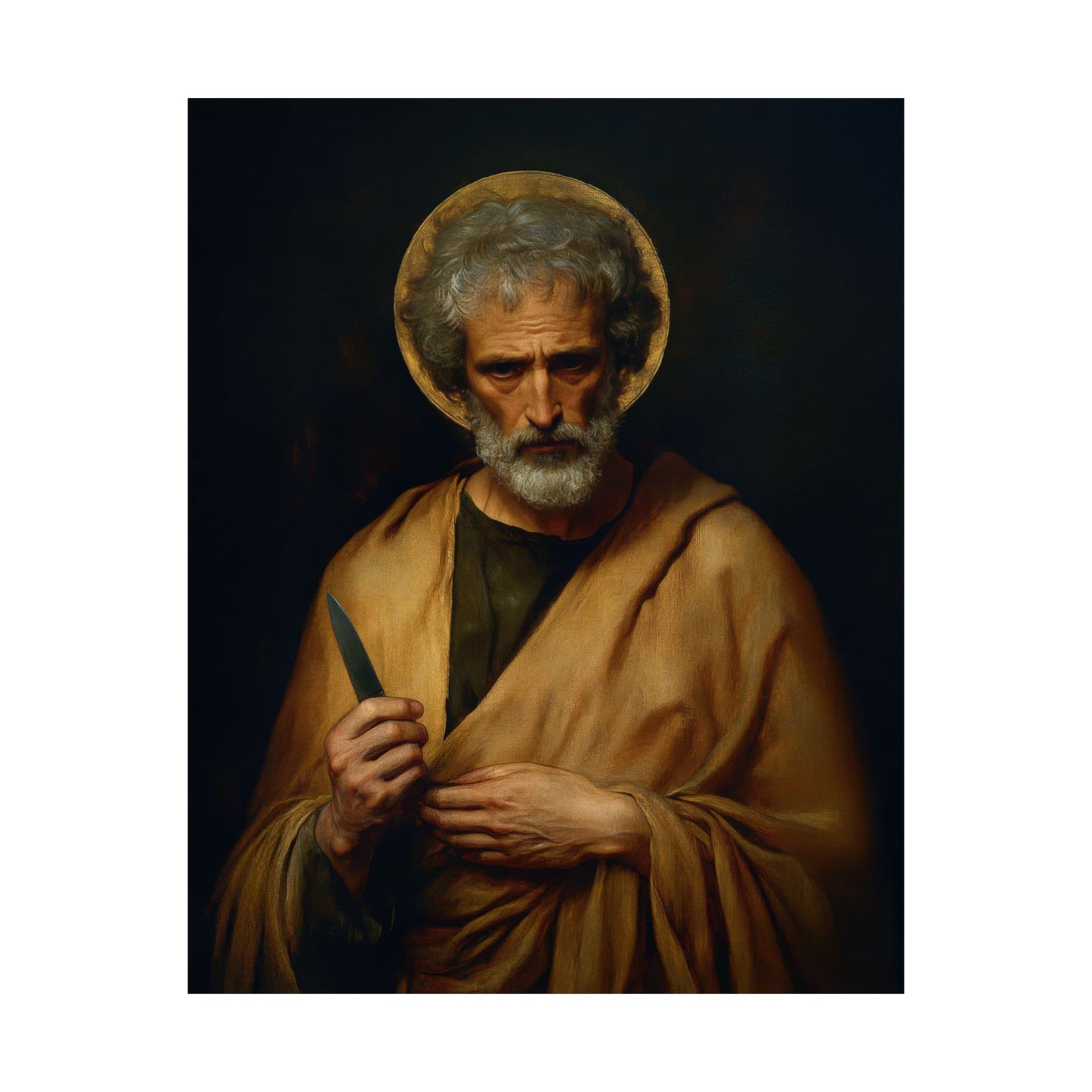 Saint Bartholomew the Apostle - Sanctified Souls Print - Multiple Sizes - Premium Matte Vertical Posters