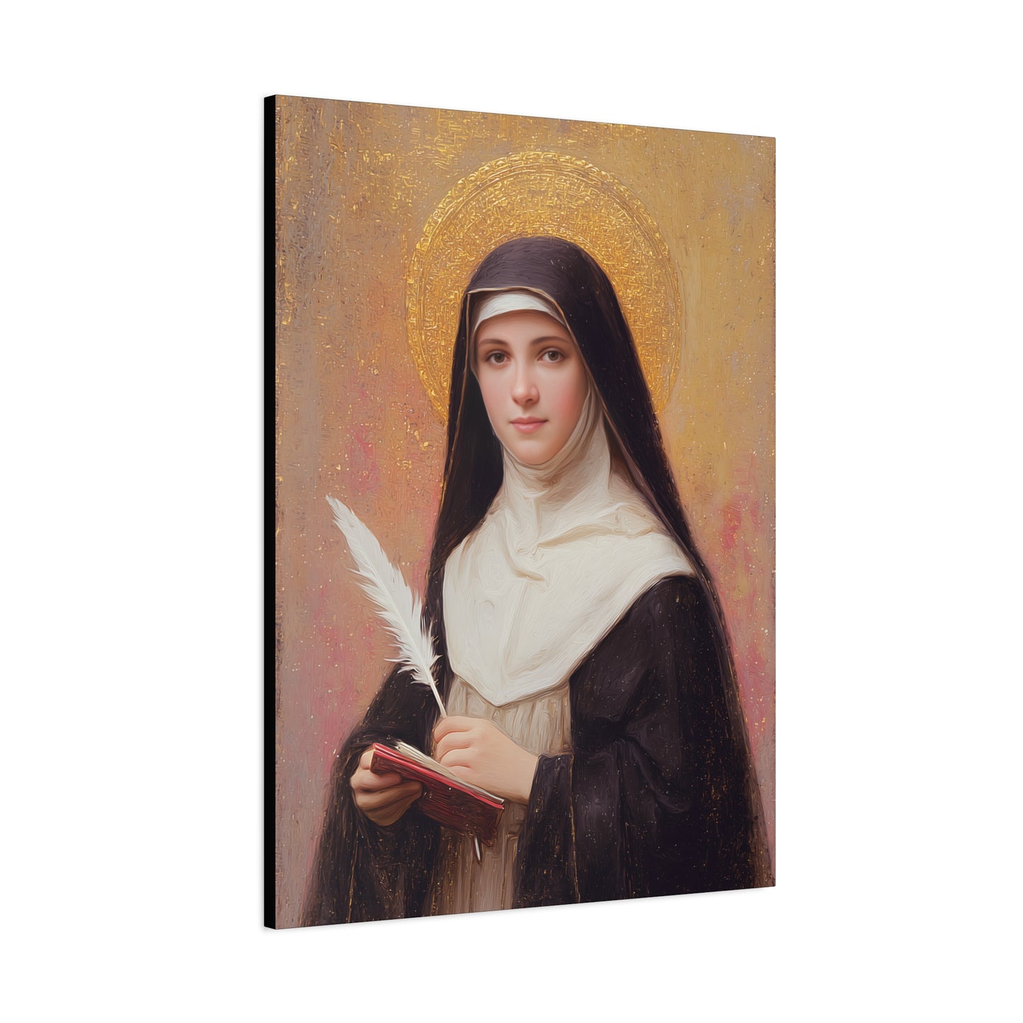 Saint Mechtildis / Mechtide of Hefta / Mechthild of Hackeborn - Gallery Wrapped Canvas - Print - Religious Art for your Home - Catholic Art