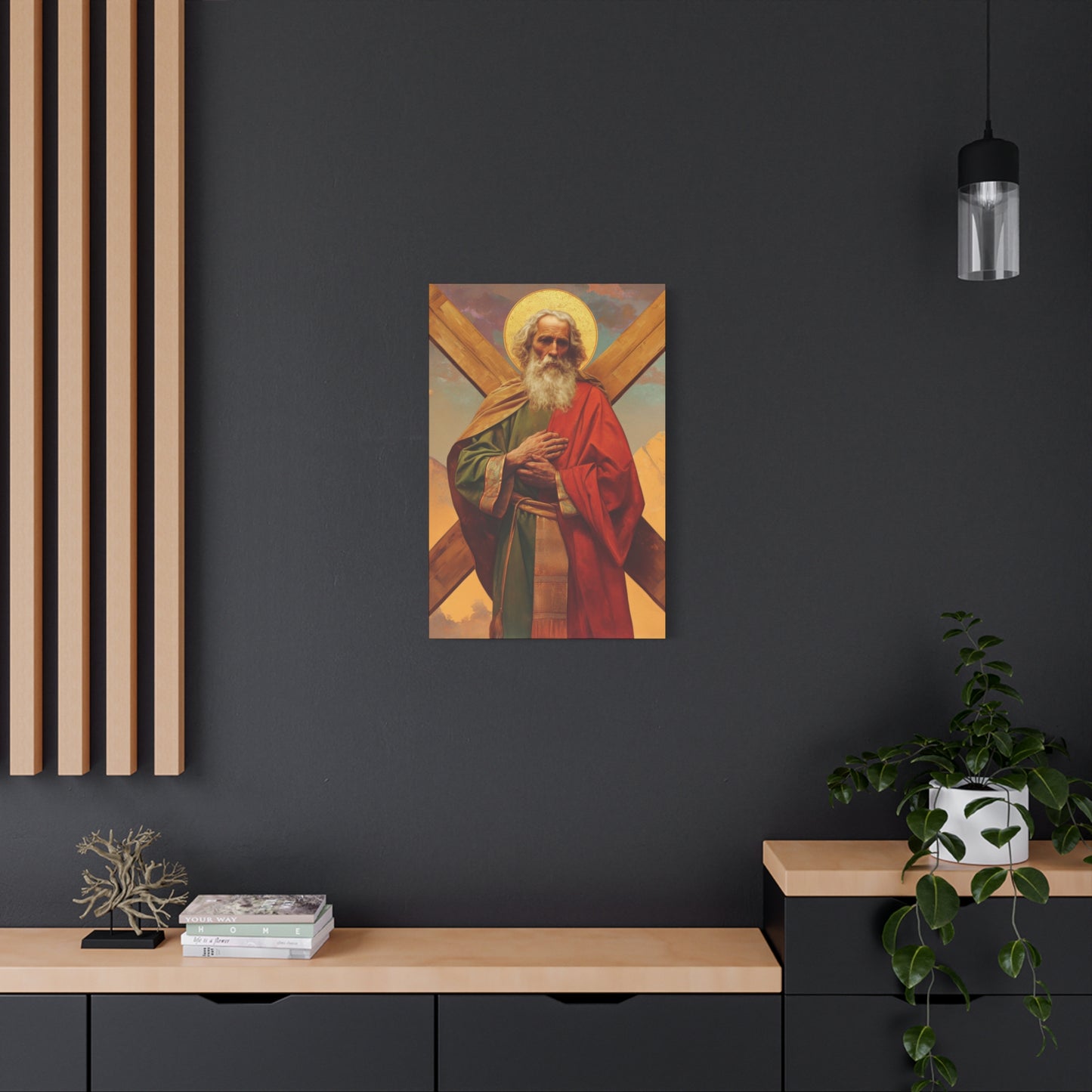 Saint Andrew the Apostle - Gallery Wrapped Canvas - Print - Religious Art for your Home - Catholic