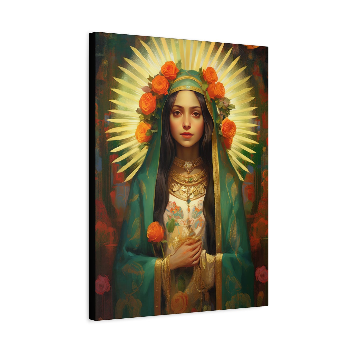 Patroness of Hope Our Lady of Guadalupe Museum Wrapped Canvas Print - Multiple Sizes - Catholic Home art