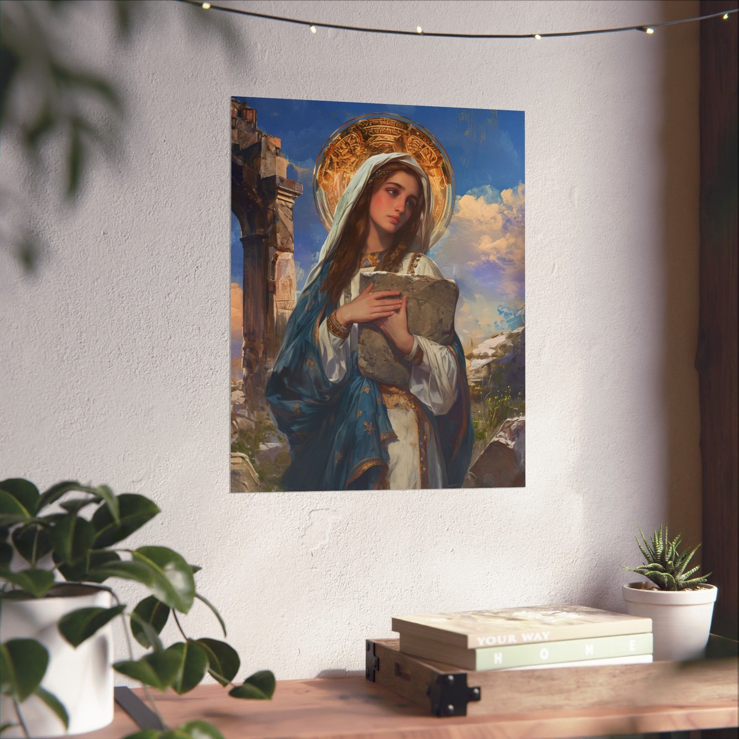 Saint Euphrasia of Constantinople Print - Sanctified Souls Print - Multiple Sizes - Premium Matte Vertical Posters