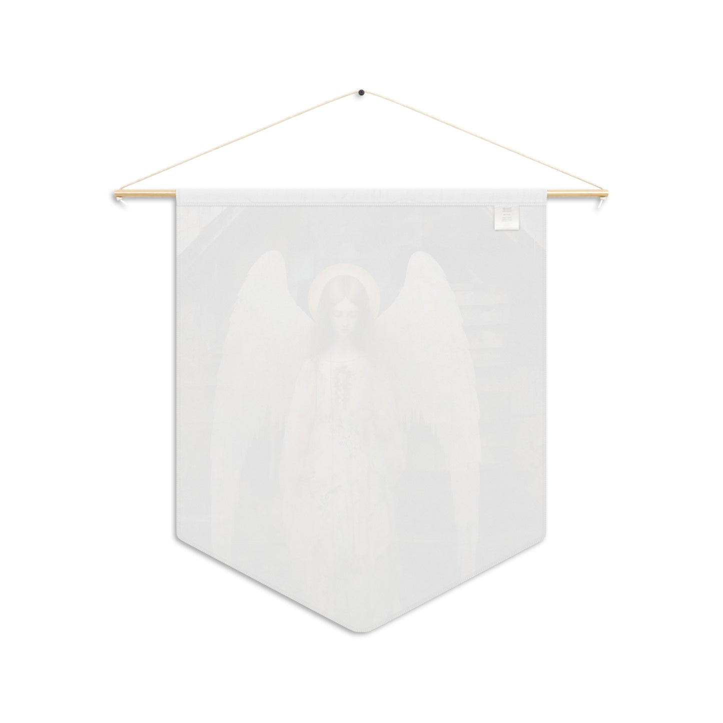 The Unseen Protector Wall Banner / Wall Hanging - Unique Religious Art for your home - Prayer room - Guardian Angel - 18" x 21"