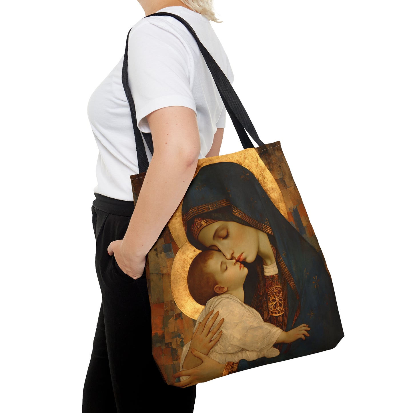 Mary, Mother of God - Divine Mother Tote Bag - Large Medium Small Faith Art Bag - Catholic Faith Purse - Religious Carry All