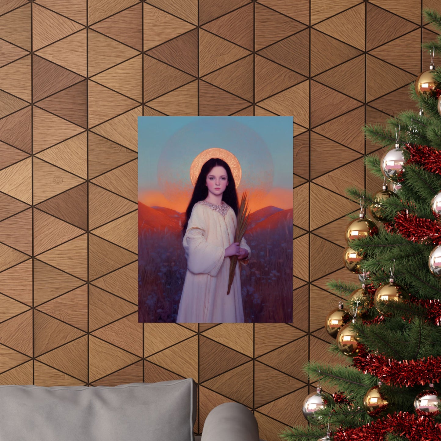 Saint Hope -  Sanctified Souls Print - Multiple Sizes - Premium Posters - Catholic Art - Christian Home - Martyr Saint