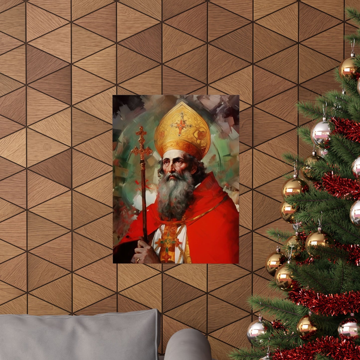 Saint Eusebius of Vercelli - Sanctified Souls Print - Multiple Sizes - Premium Matte Vertical Posters