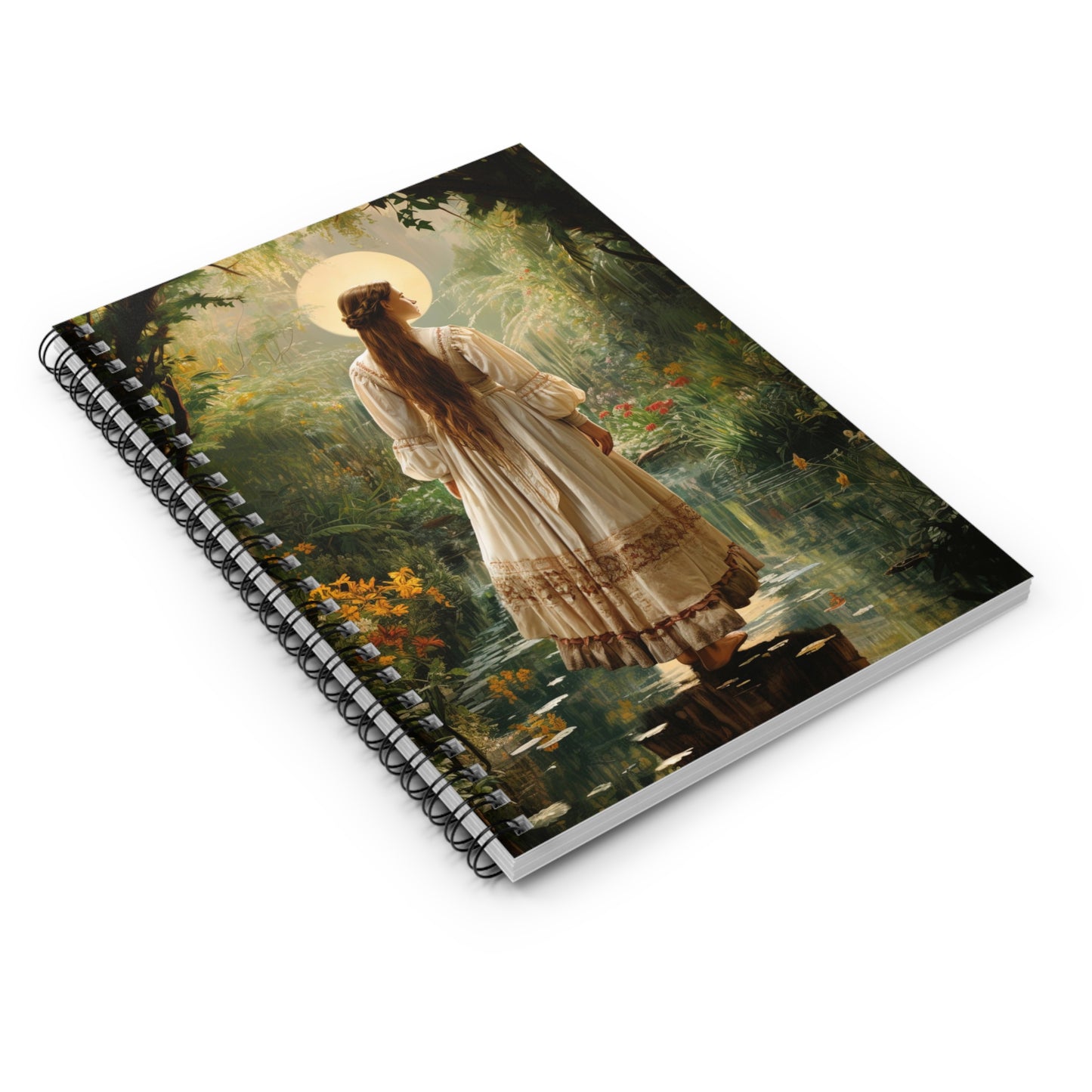 Saint Narcisa de Jesús Martillo Moran Journal - Sanctified Souls Art - Religious Based Notebook - Spiral Notebook - Ruled Line