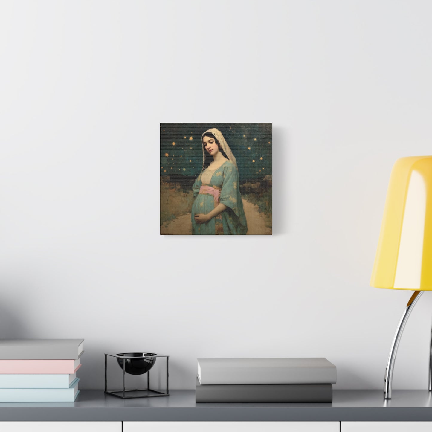 Our Lady of 'O' - Our Lady of Expectation - Mother Mary - Marian Art - Gallery Wrapped Canvas - Print - Catholic Art Print