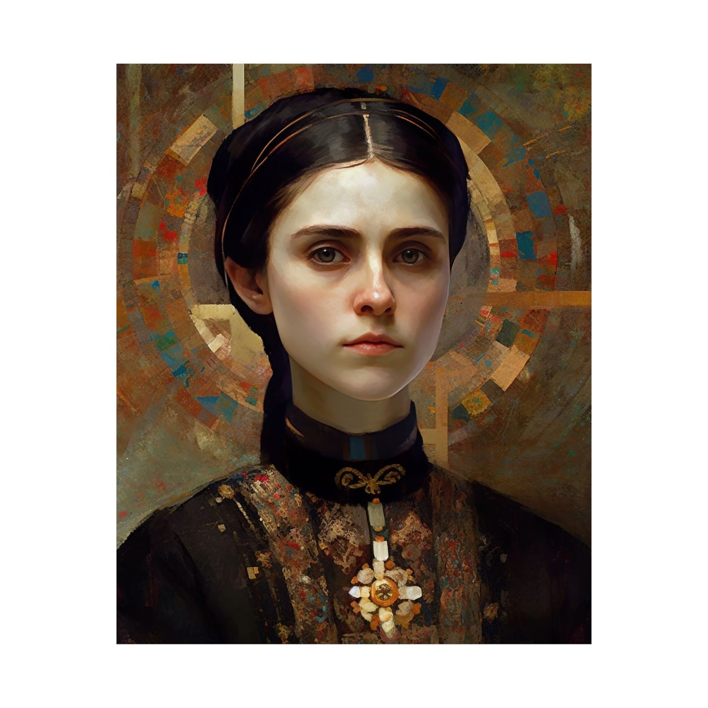 Saint Gemma Galgani Print - Sanctified Souls Print - Multiple Sizes - Premium Matte Vertical Posters