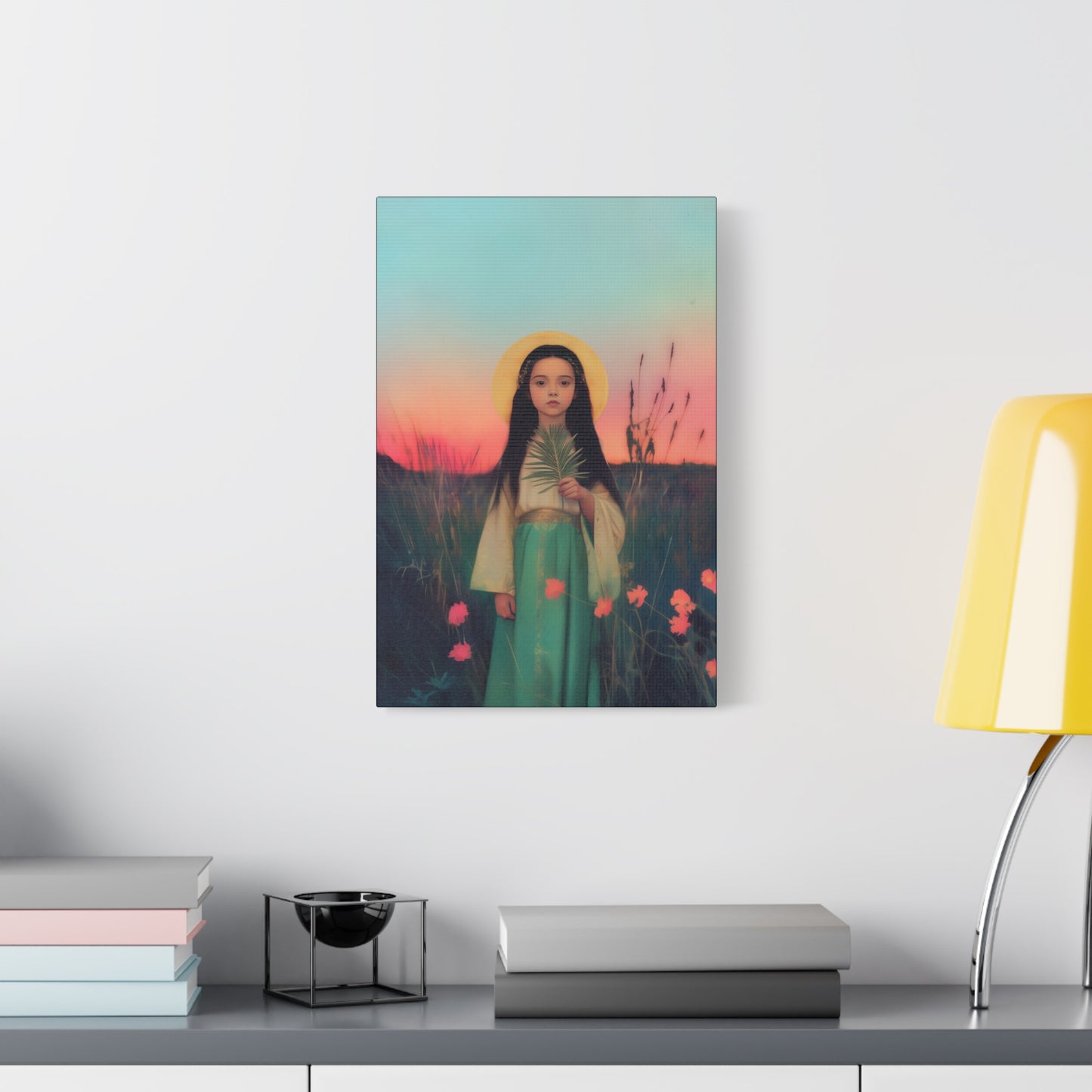 Saint Charity - Multiple Sizes - Catholic Home art - Museum Wrapped Canvas - Sanctified Souls Print - Martyr Saint
