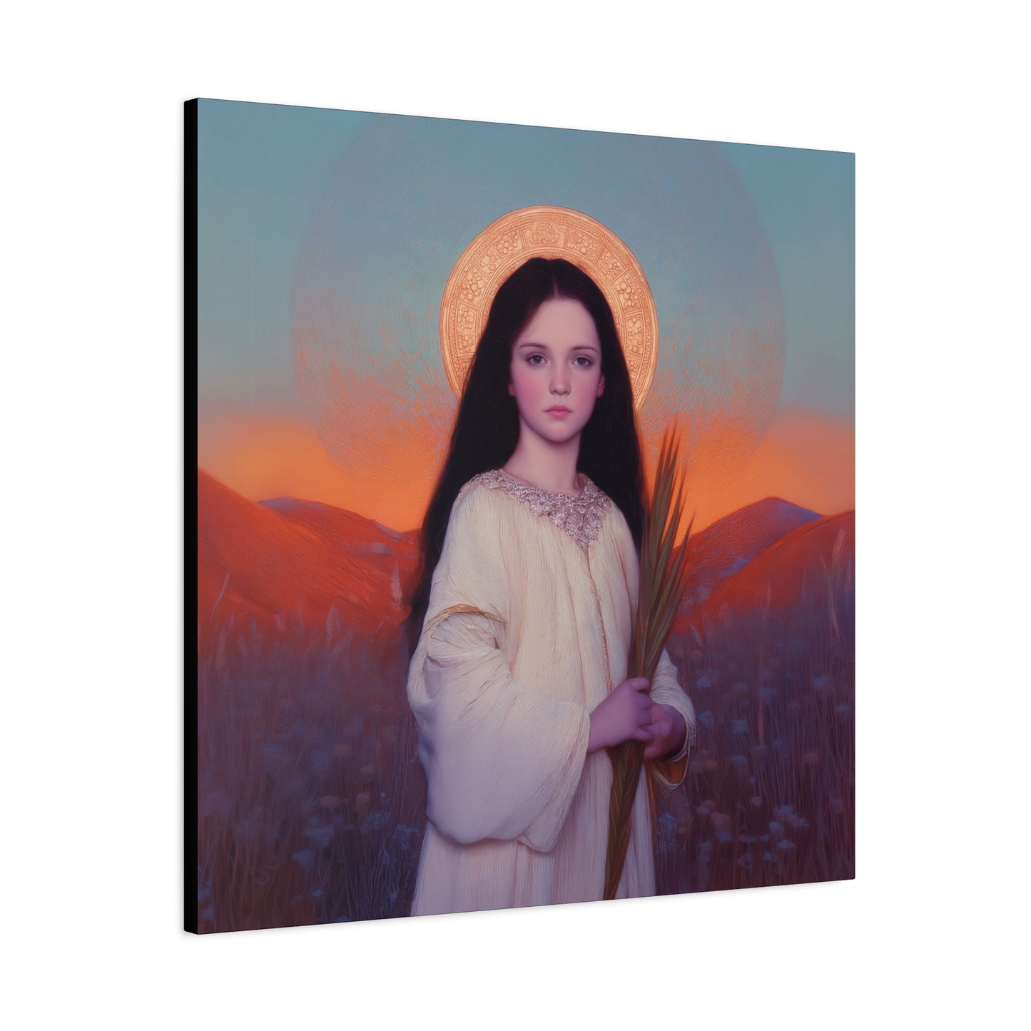 Saint Hope - Multiple Sizes - Catholic Home art - Museum Wrapped Canvas - Sanctified Souls Print - Martyr Saint