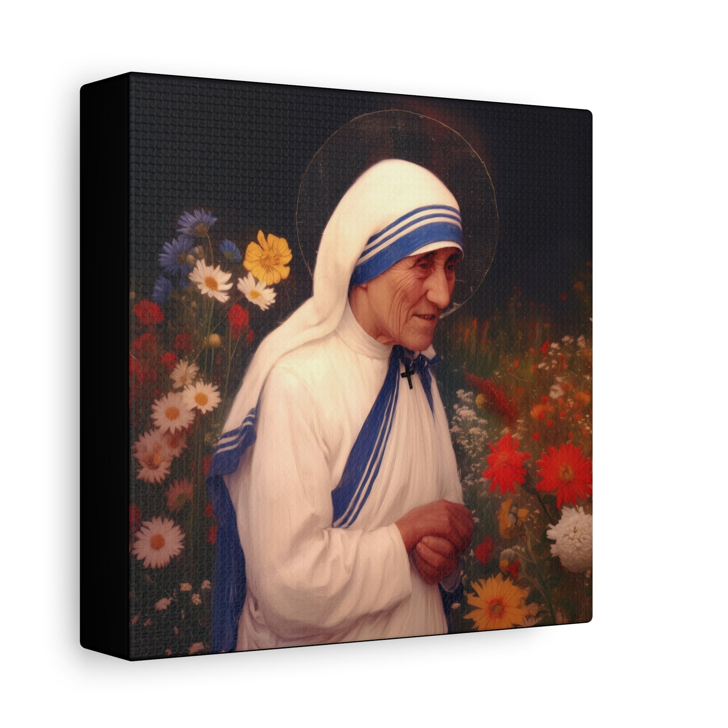 Saint Teresa of Calcutta -  Museum Wrapped Canvas - Sanctified Souls Print - Religious Art for your Home - Catholic Patron Saint Art
