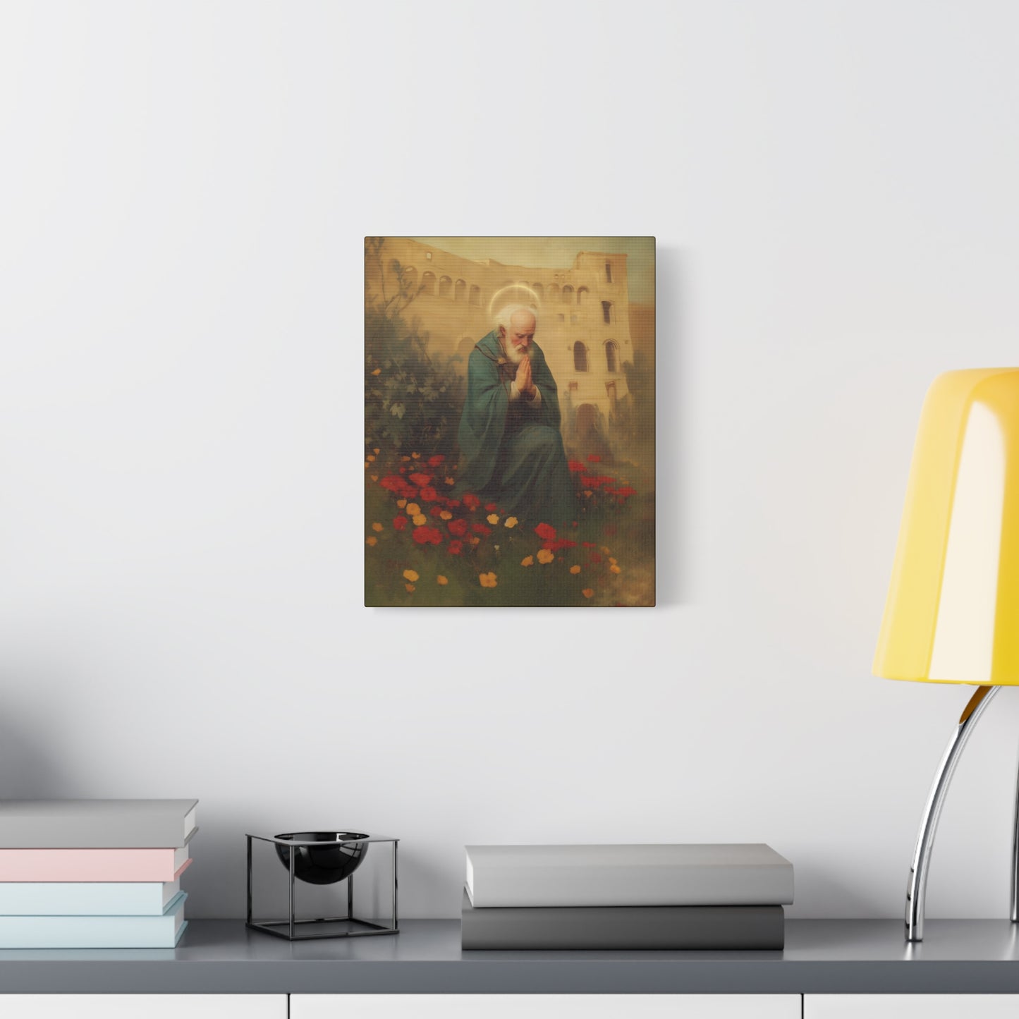 Saint Cyprian - Multiple Sizes - Catholic Home art - Museum Wrapped Canvas - Sanctified Souls Print - Catholic Martyr Art
