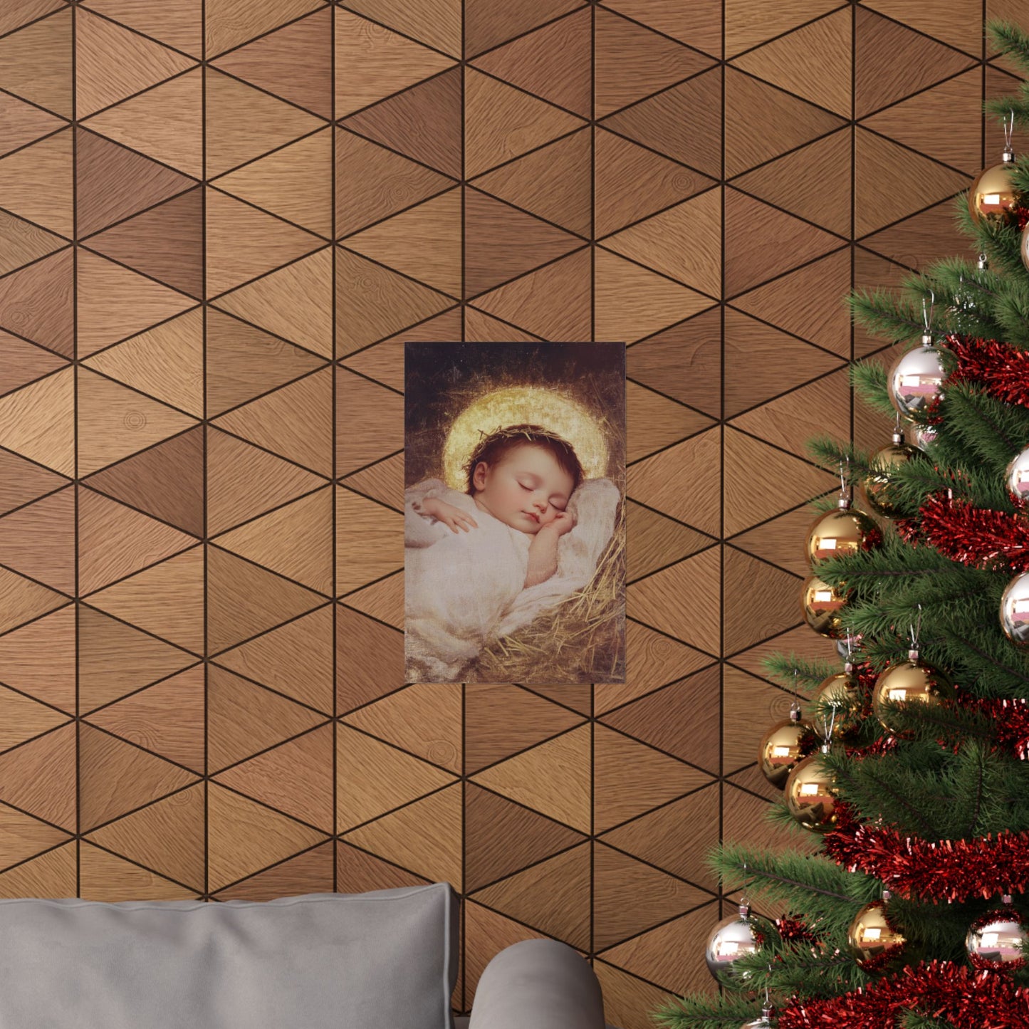 The Christ Child Born Into the Quiet of the World - Sanctified Souls Print - Multiple Sizes - Premium Matte Vertical Posters