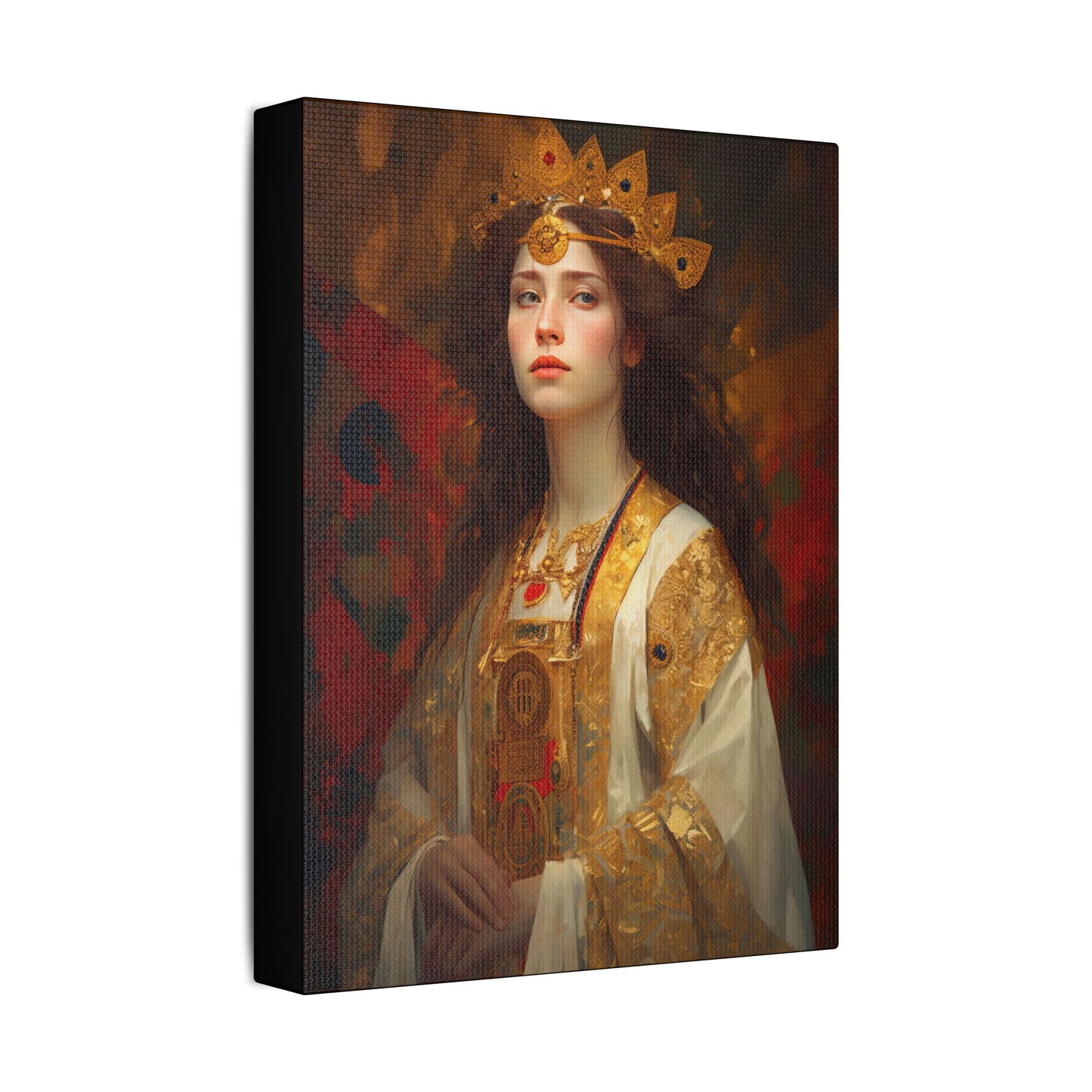 Saint Barbara Canvas Print - Multiple Sizes - Catholic Home art - Museum Wrapped Canvas - Sanctified Souls Print