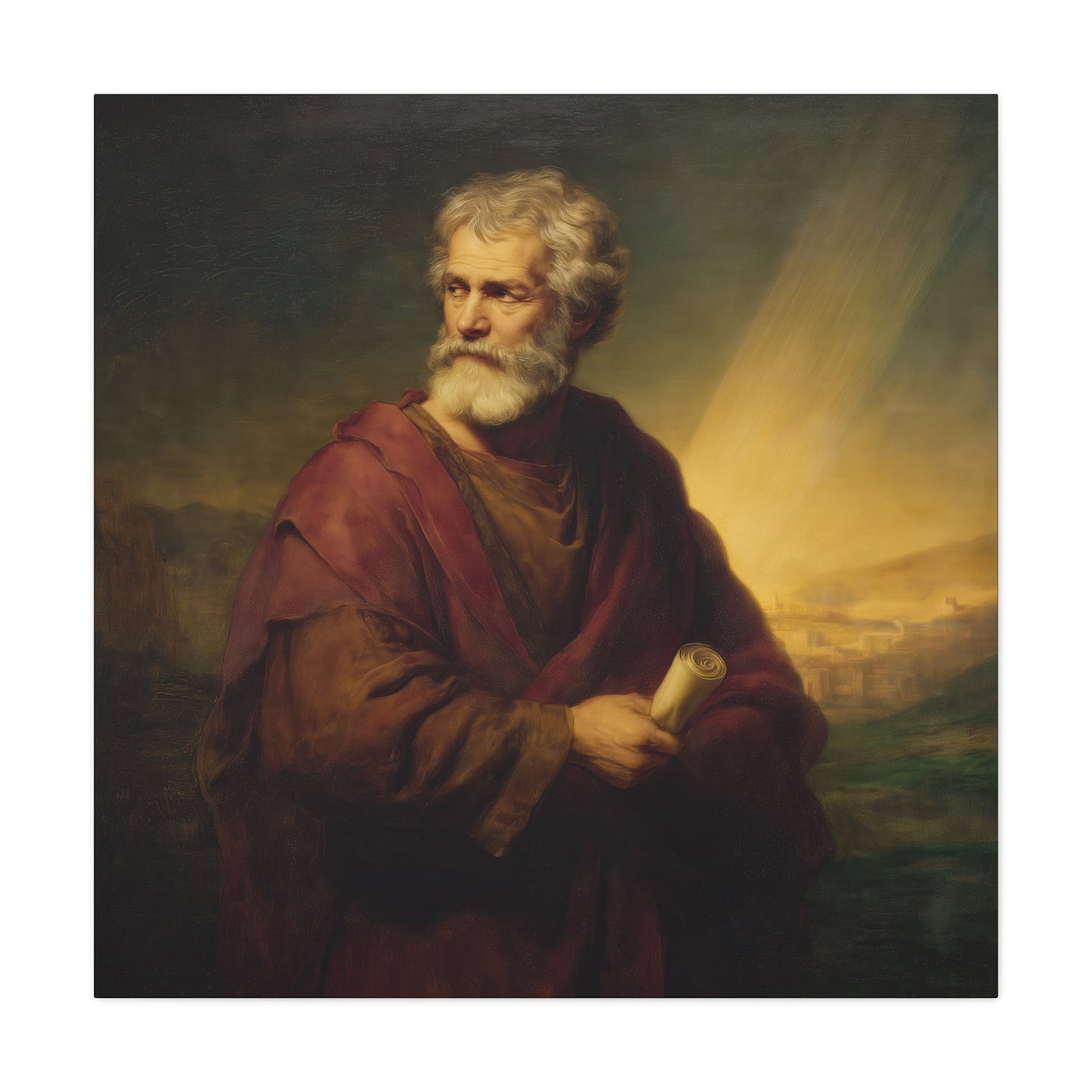 Saint Phillip the Apostle -  Museum Wrapped Canvas - Sanctified Souls Print - Religious Art for your Home