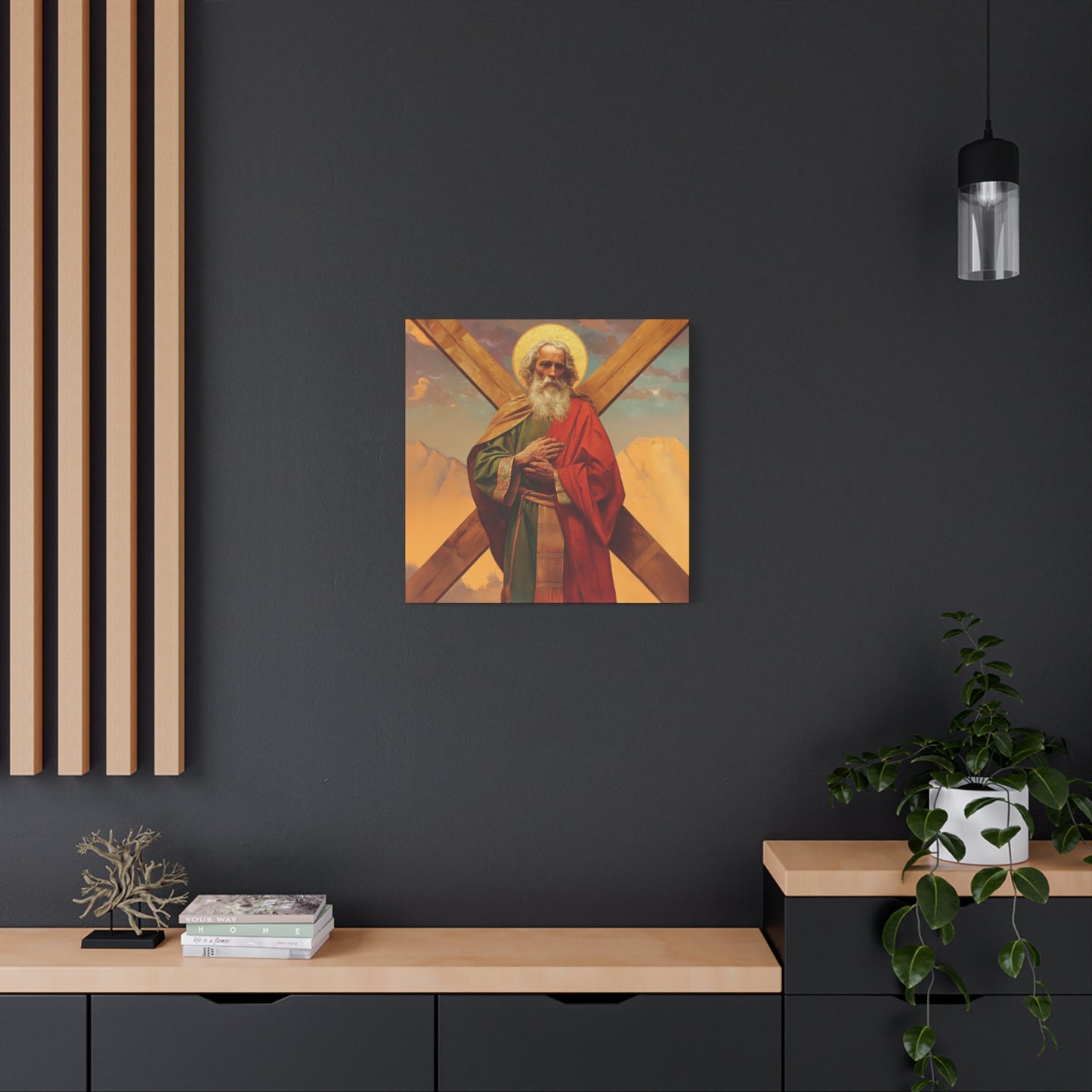 Saint Andrew the Apostle - Gallery Wrapped Canvas - Print - Religious Art for your Home - Catholic