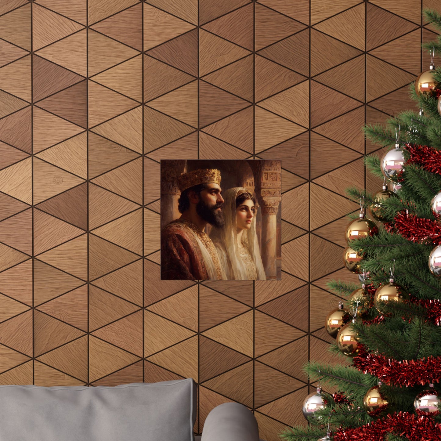 King Xerxes and Queen Esther - Sanctified Souls Print - Multiple Sizes - Premium Matte Vertical Posters