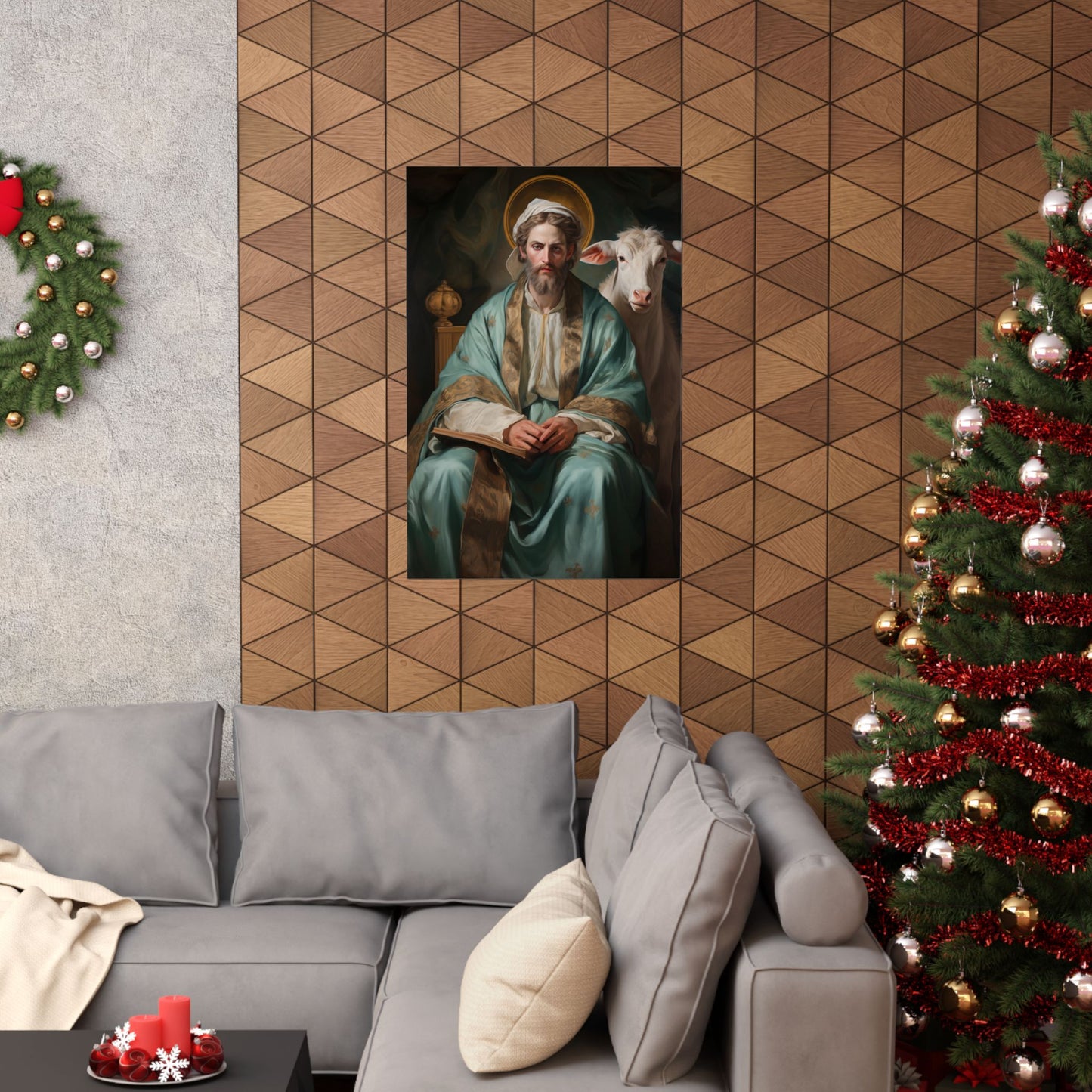Saint Luke the Evangelist - Sanctified Souls Print - Multiple Sizes - Premium Matte Vertical Posters