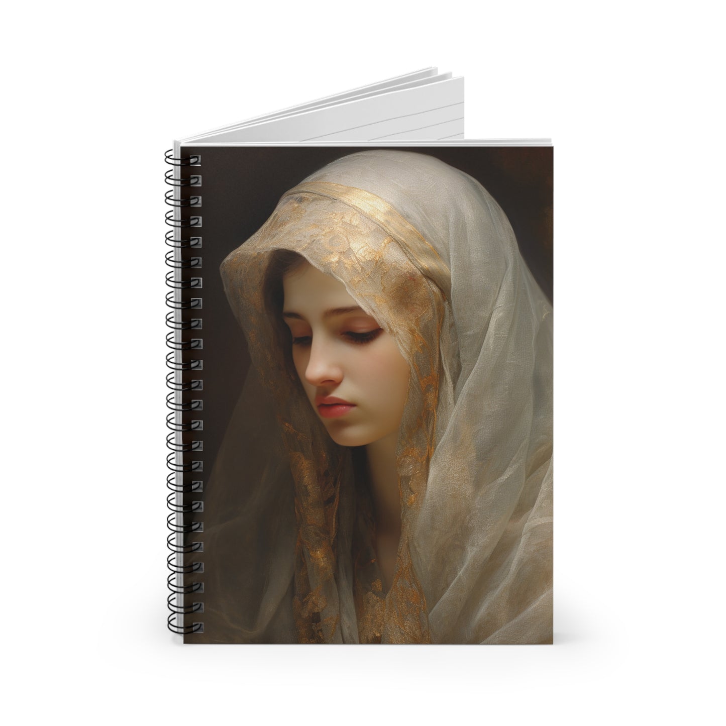 Mary the Blessed Virgin Journal - Sanctified Souls Art - Religious Based Notebook - Spiral Notebook - Ruled Line