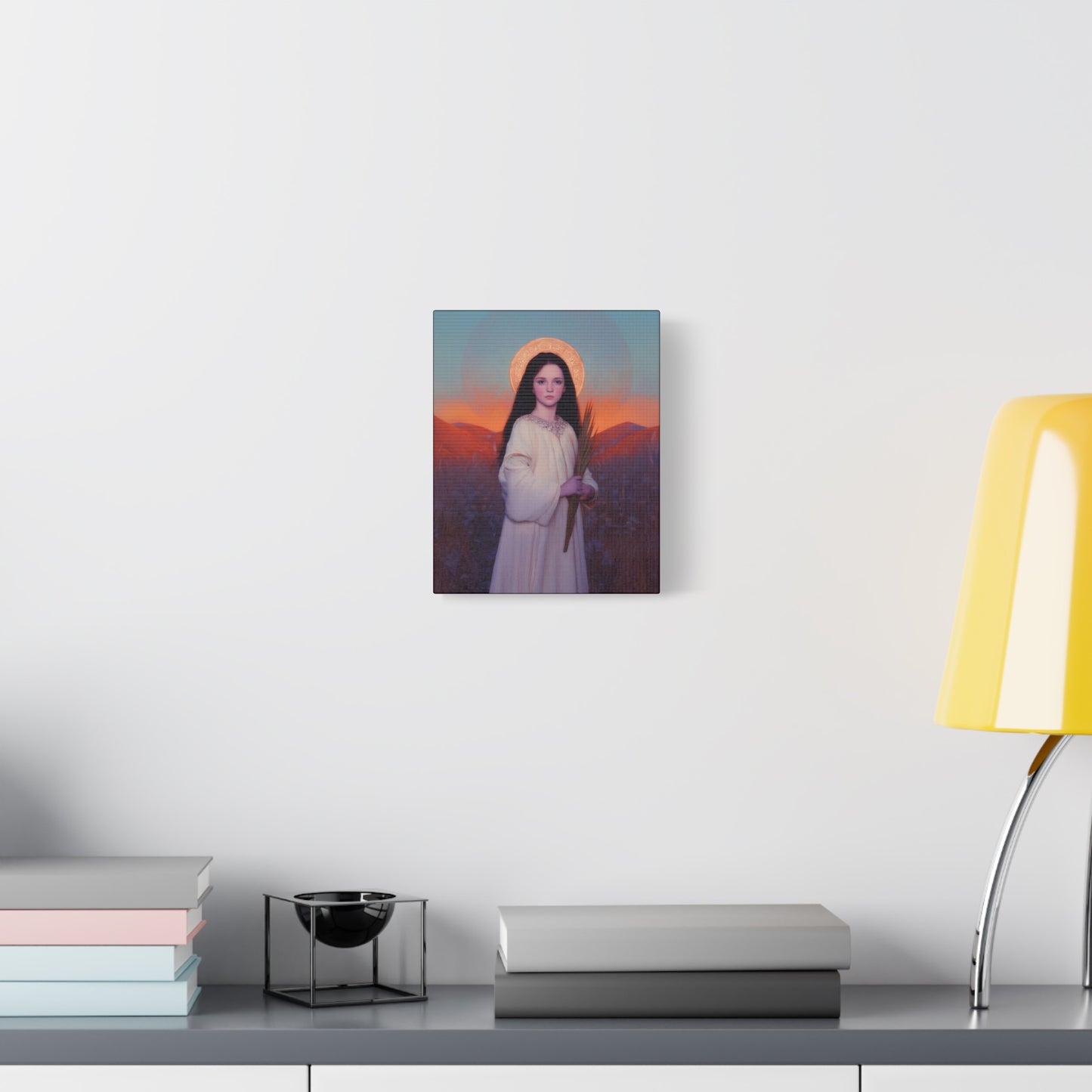 Saint Hope - Multiple Sizes - Catholic Home art - Museum Wrapped Canvas - Sanctified Souls Print - Martyr Saint