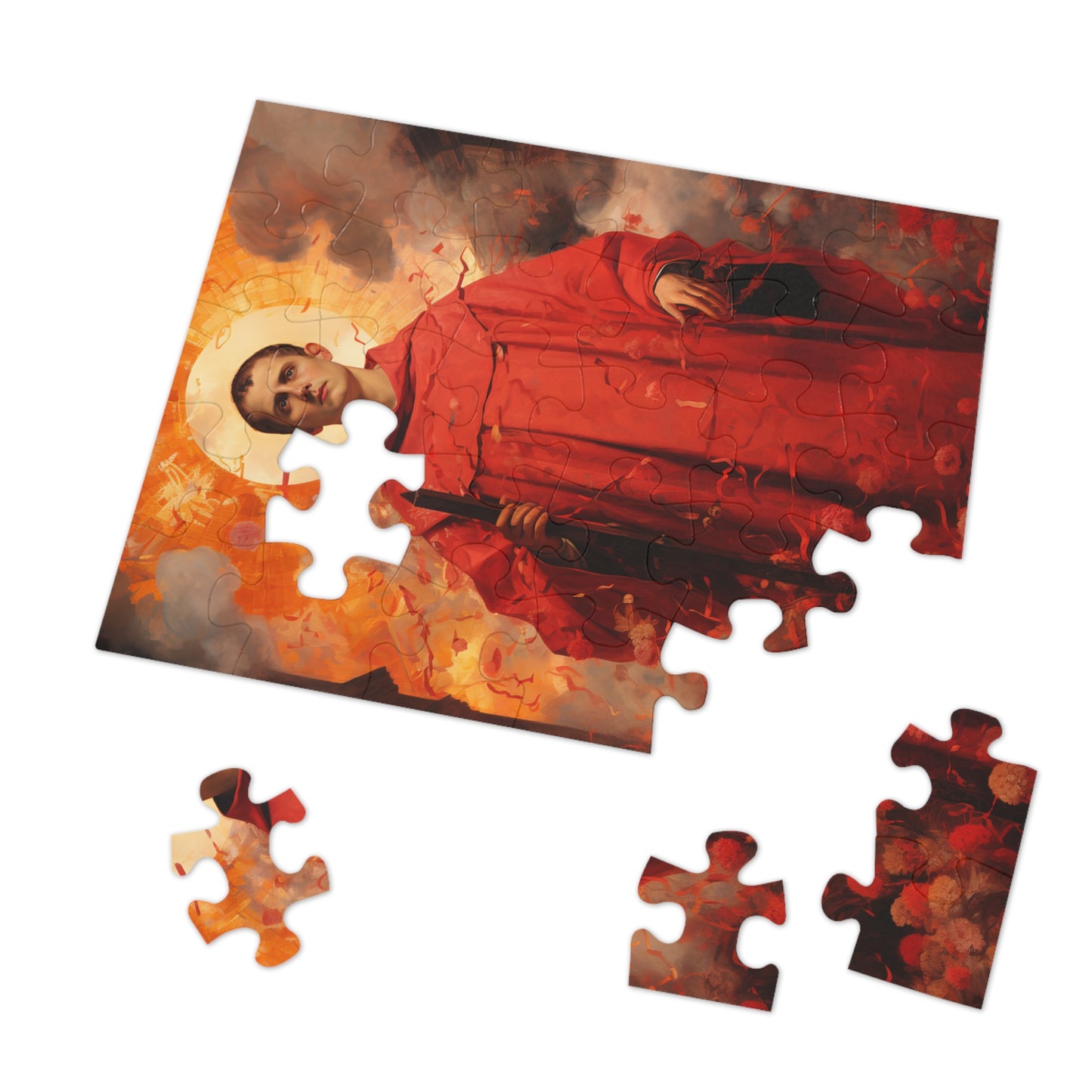 Saint Lawrence - Puzzle and Keepsake Tin - Religious Jigsaw Puzzle (30, 110, 252, 500,1000-Piece) - Religious Puzzle