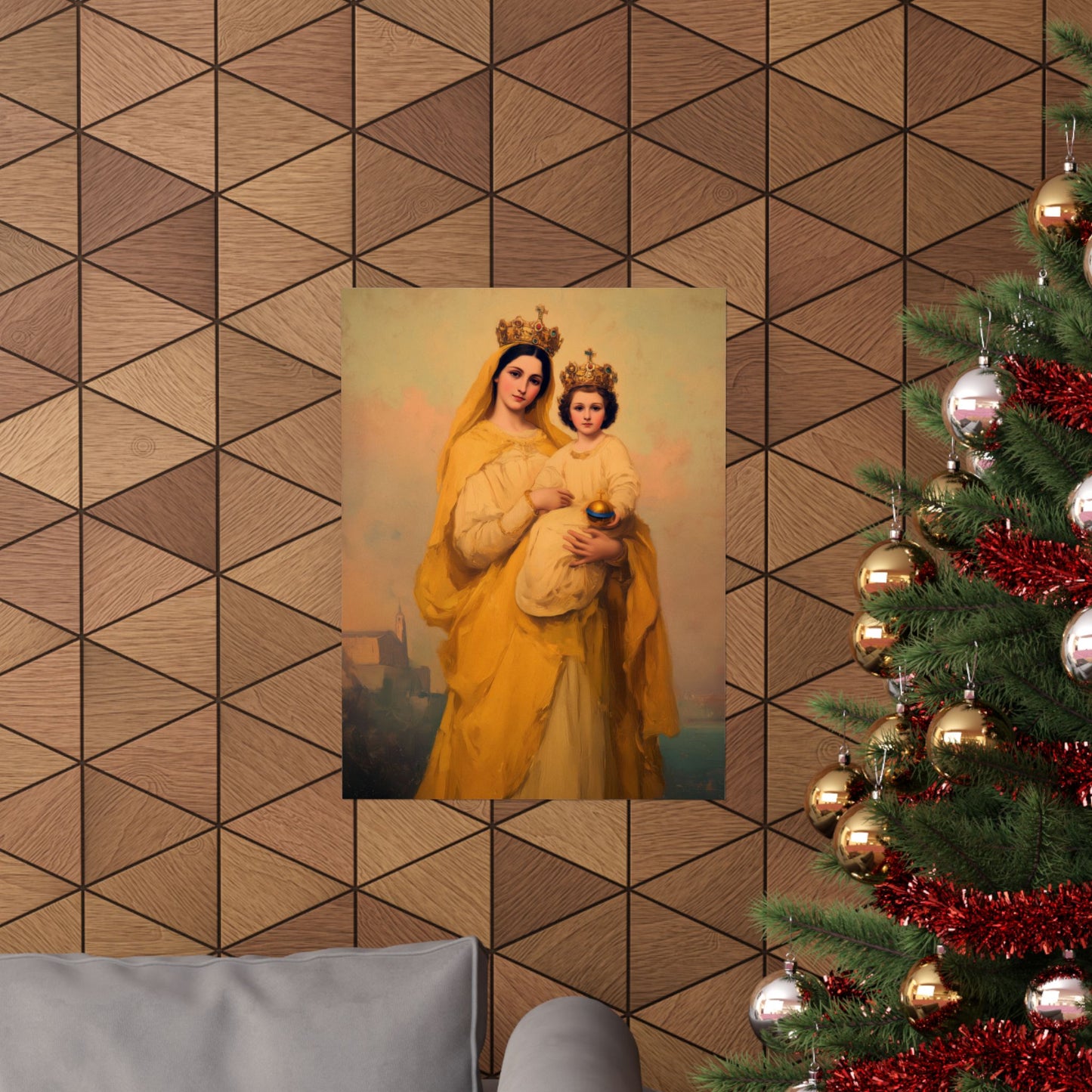 Our Lady of Prompt Succor - Sanctified Souls Print - Multiple Sizes - Premium Matte Vertical Posters