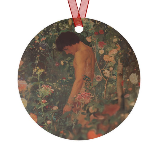 Saint Adam Metal Ornament - Religious Holiday Christmas Ornament and Keepsake - Prayer Ornament