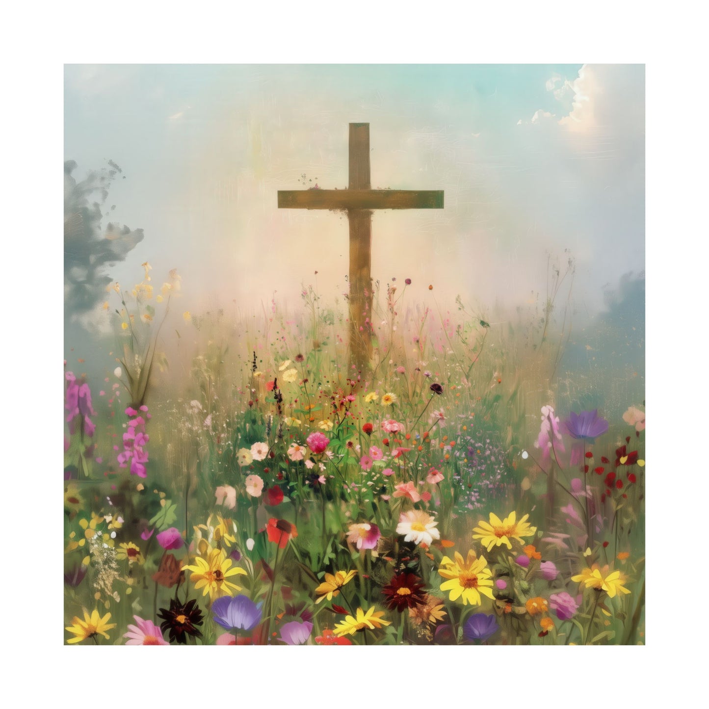 The Cross That Called the Earth to Life - Sanctified Souls Print - Multiple Sizes - Premium Matte Vertical Posters