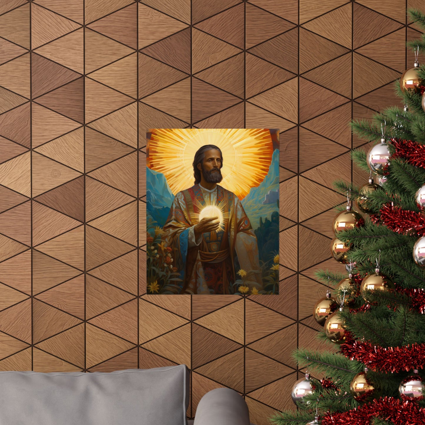Saint Benignus of Dijon - Sanctified Souls Print - Multiple Sizes - Premium Matte Vertical Posters