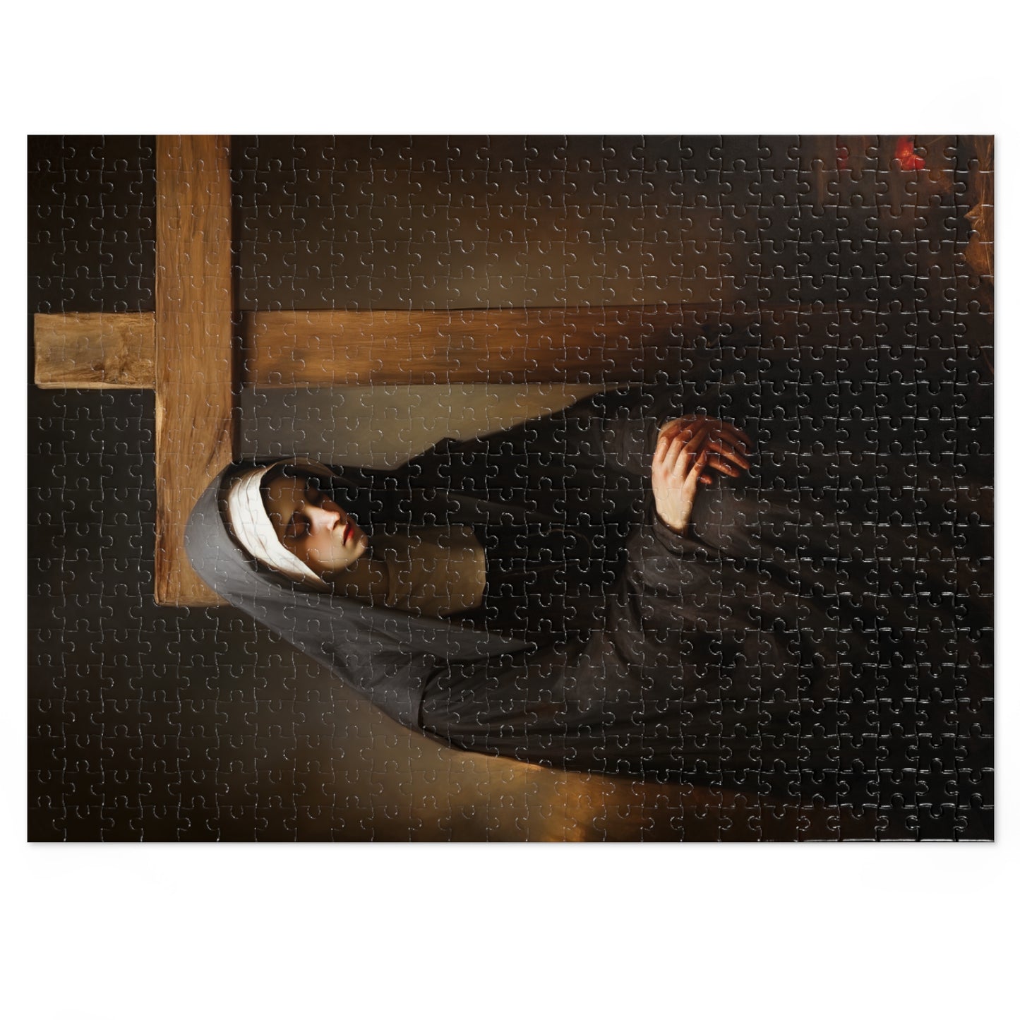 Saint Clare of Montefalco - Puzzle and Keepsake Tin - Religious Jigsaw Puzzle (30, 110, 252, 500,1000-Piece) - Religious Puzzle