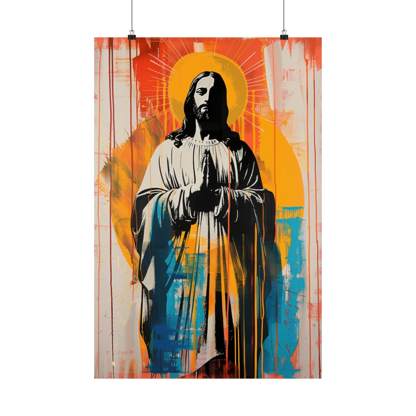 Jesus, King of Peace and Light - Sanctified Souls Print - Multiple Sizes - Premium Posters - Catholic Art - Christian painting