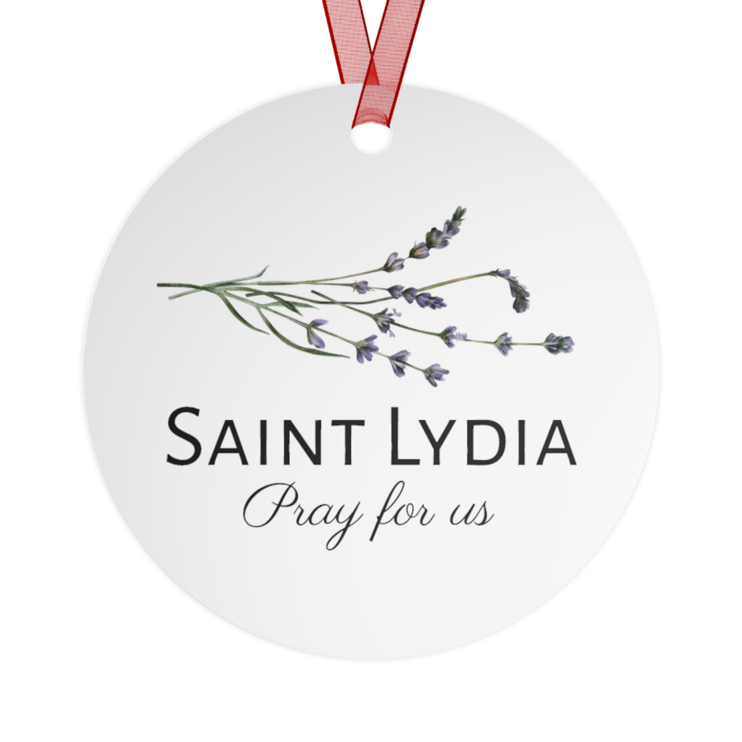 Saint Lydia Purpuraria / Lydia of Thyatira Metal Ornament - Religious Holiday Christmas Ornament and Keepsake - Catholic Keepsake