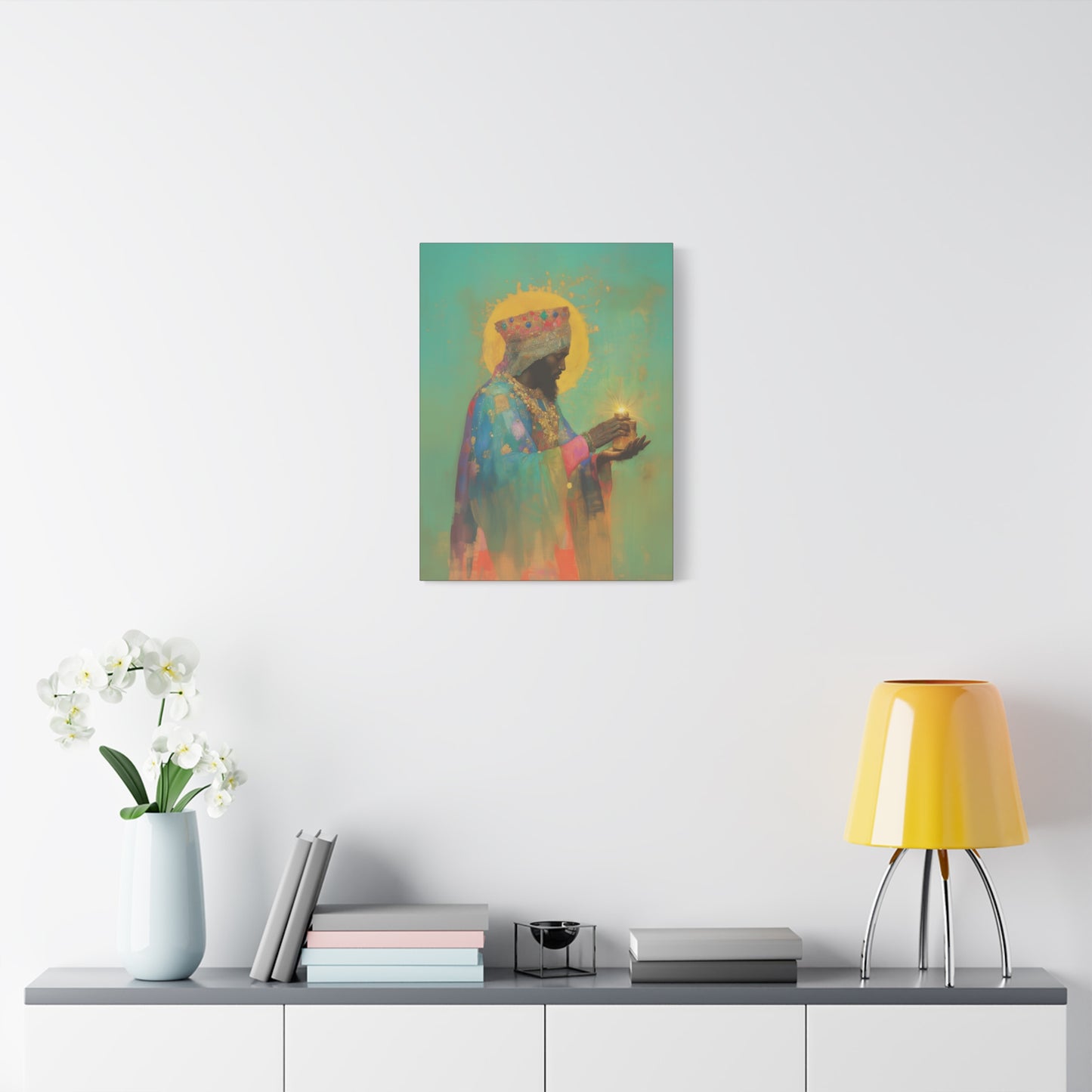 Balthazar and the Gift of Foretold Sorrow - 3 Wise Men - Gallery Wrapped Canvas - Print - Religious Art for your Home - Catholic