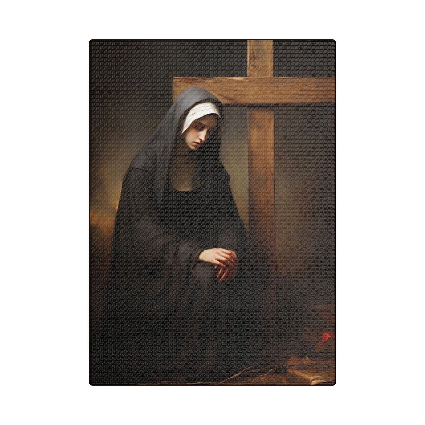 Saint Clare of Montefalco Canvas Print - Multiple Sizes - Catholic Home art - Gallery Wrapped Canvas - Sanctified Souls Print