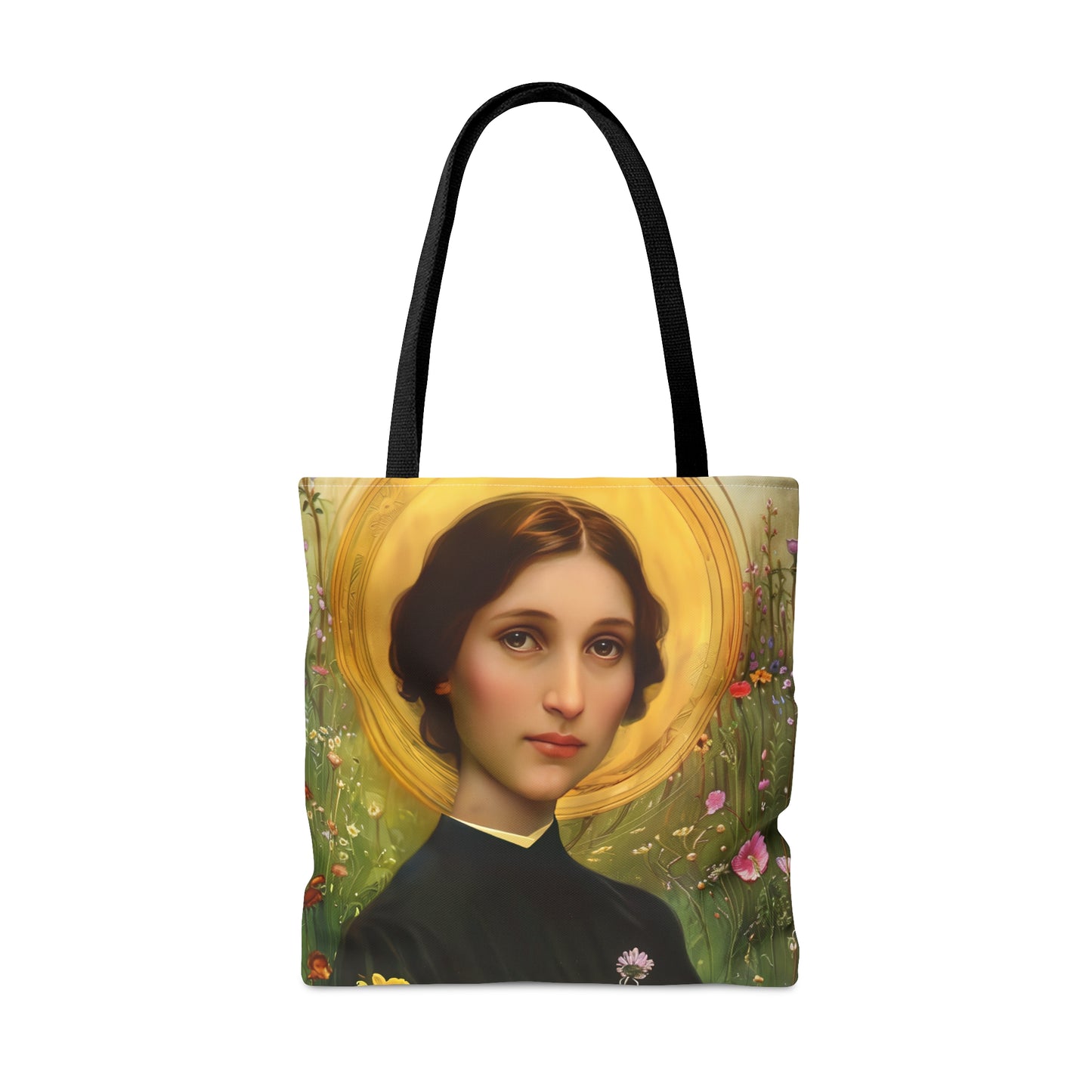 Saint Bartolomea Capitanio Tote Bag - Large Medium Small Faith Art Bag - Catholic Faith Purse - Religious Carry All Reusable Tote Bag