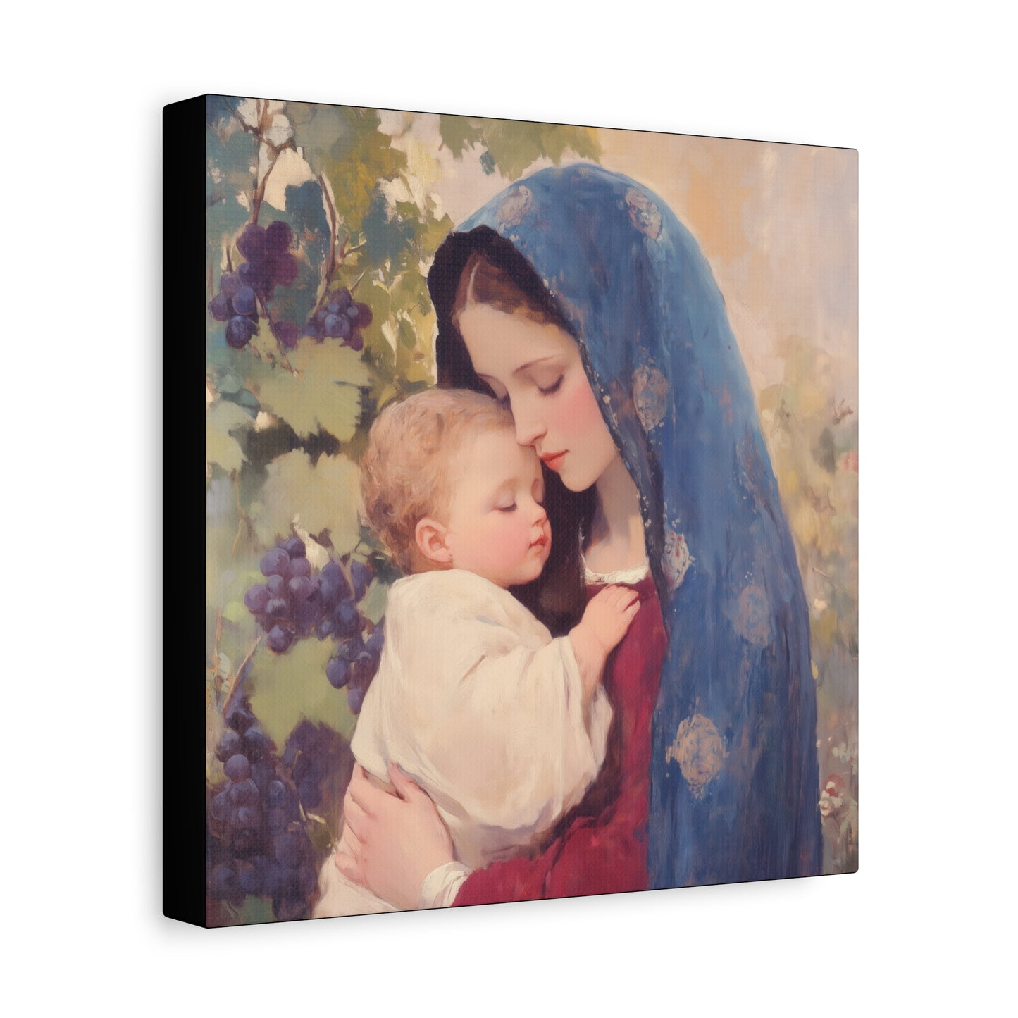 Our Lady of the Grapes / Out Lady of the Harvest - Gallery Wrapped Canvas - Print - Religious Art for your Home - Catholic Art