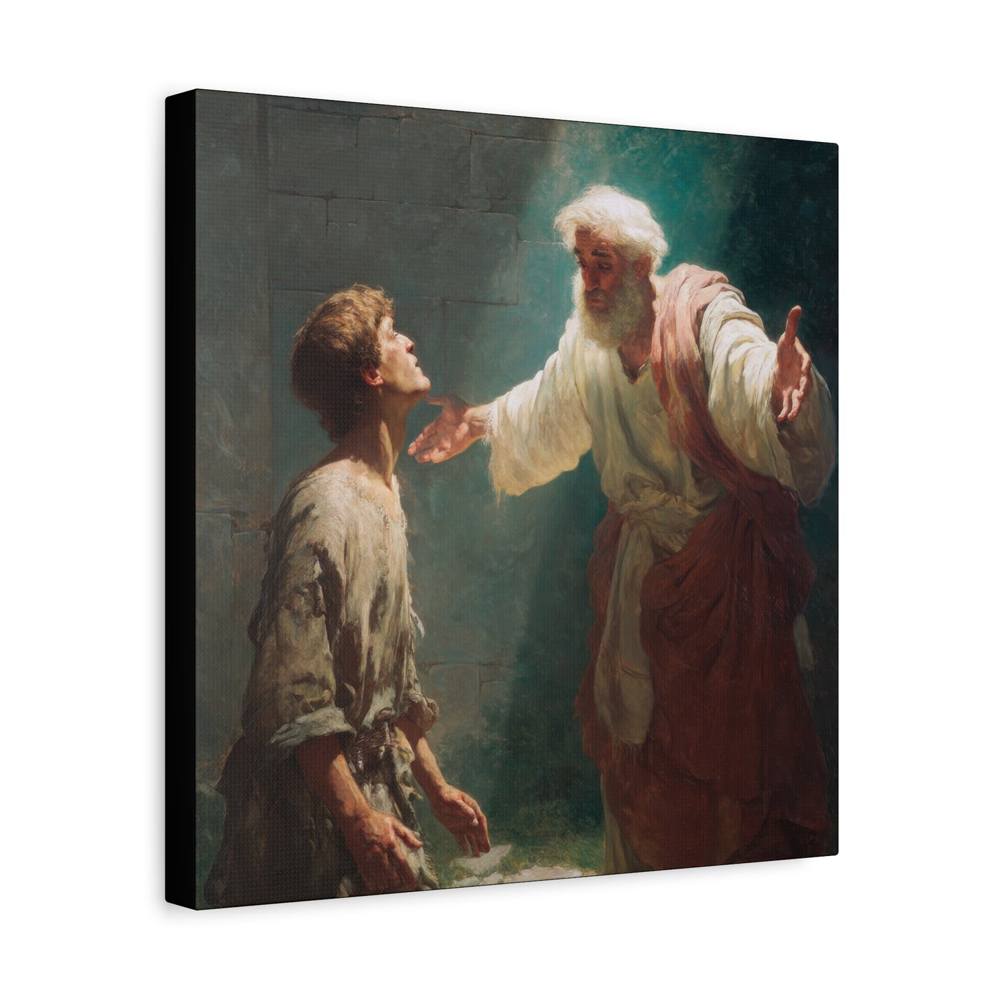 Homecoming of the Prodigal Son - Gallery Wrapped Canvas - Print - Religious Art for your Home - Catholic Art Print