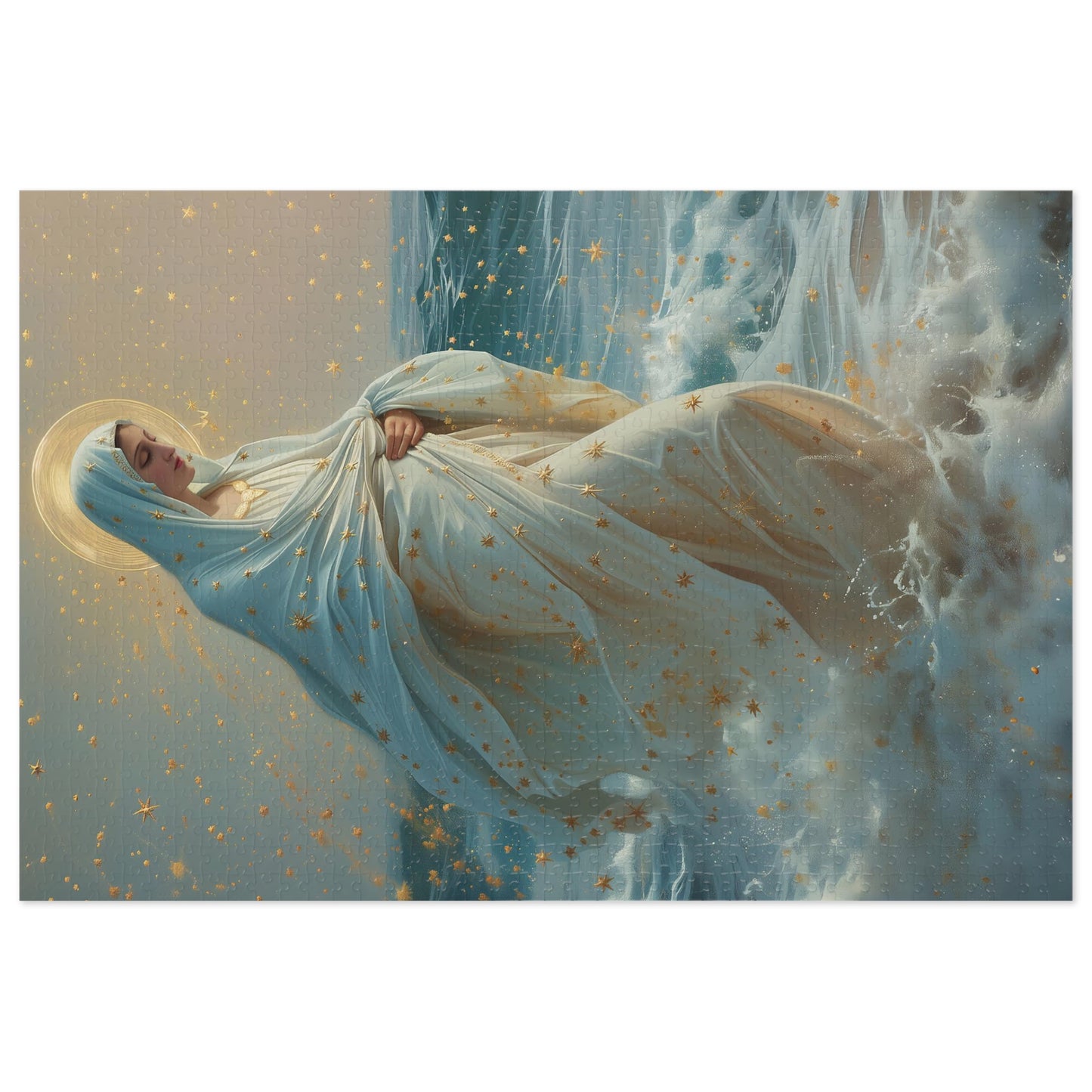 Guiding Light - Our Lady, Star of the Sea - Puzzle & Keepsake Tin - Religious Puzzle (30, 110, 252, 500,1000-Piece) - Mary Art Puzzle