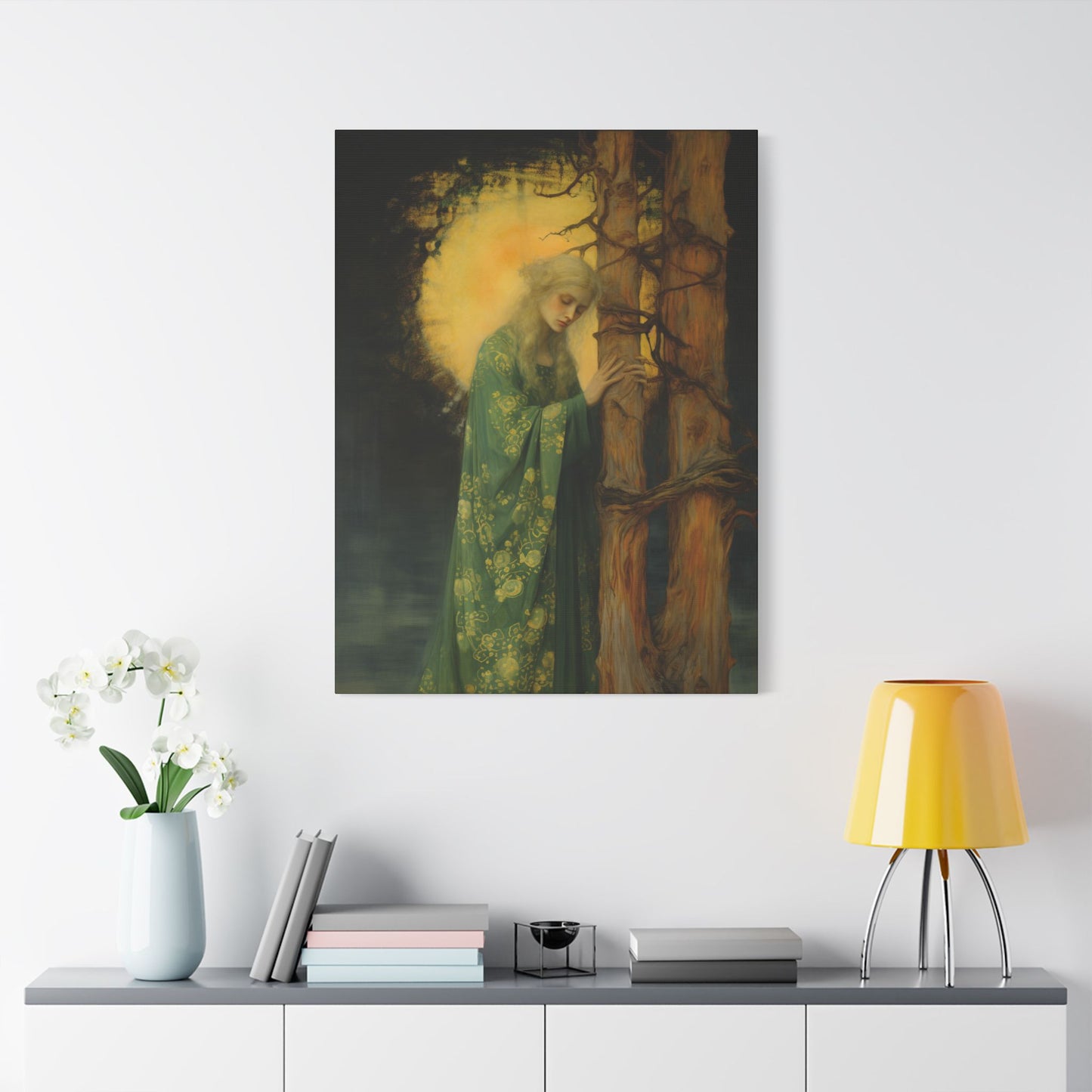 Saint Afra Canvas Print - Multiple Sizes - Catholic Home art - Gallery Wrapped Canvas - Sanctified Souls Print