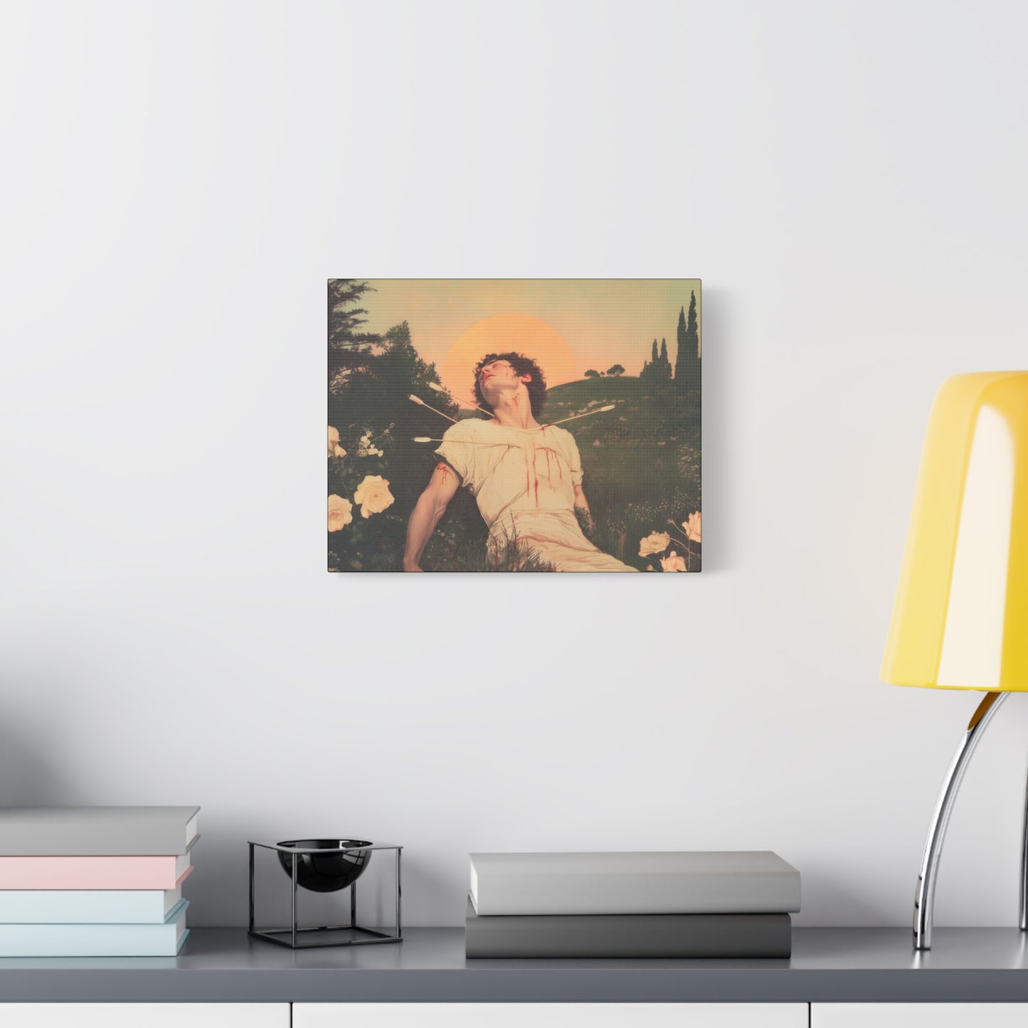 Saint Sebastian -  Museum Wrapped Canvas - Sanctified Souls Print - Religious Art for your Home - Catholic Patron Saint Art